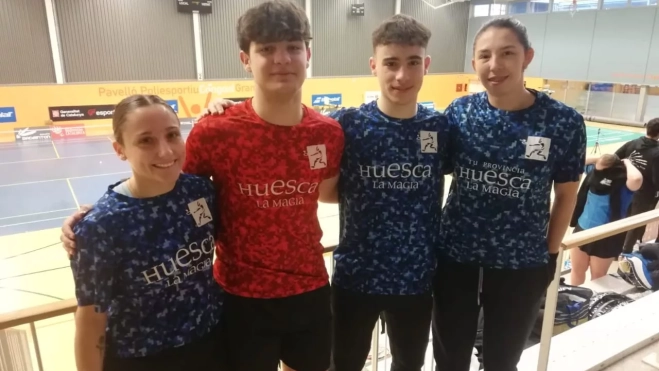 Jugadores del Huesca La Magia en Granollers Jugadores del Huesca La Magia en Granollers