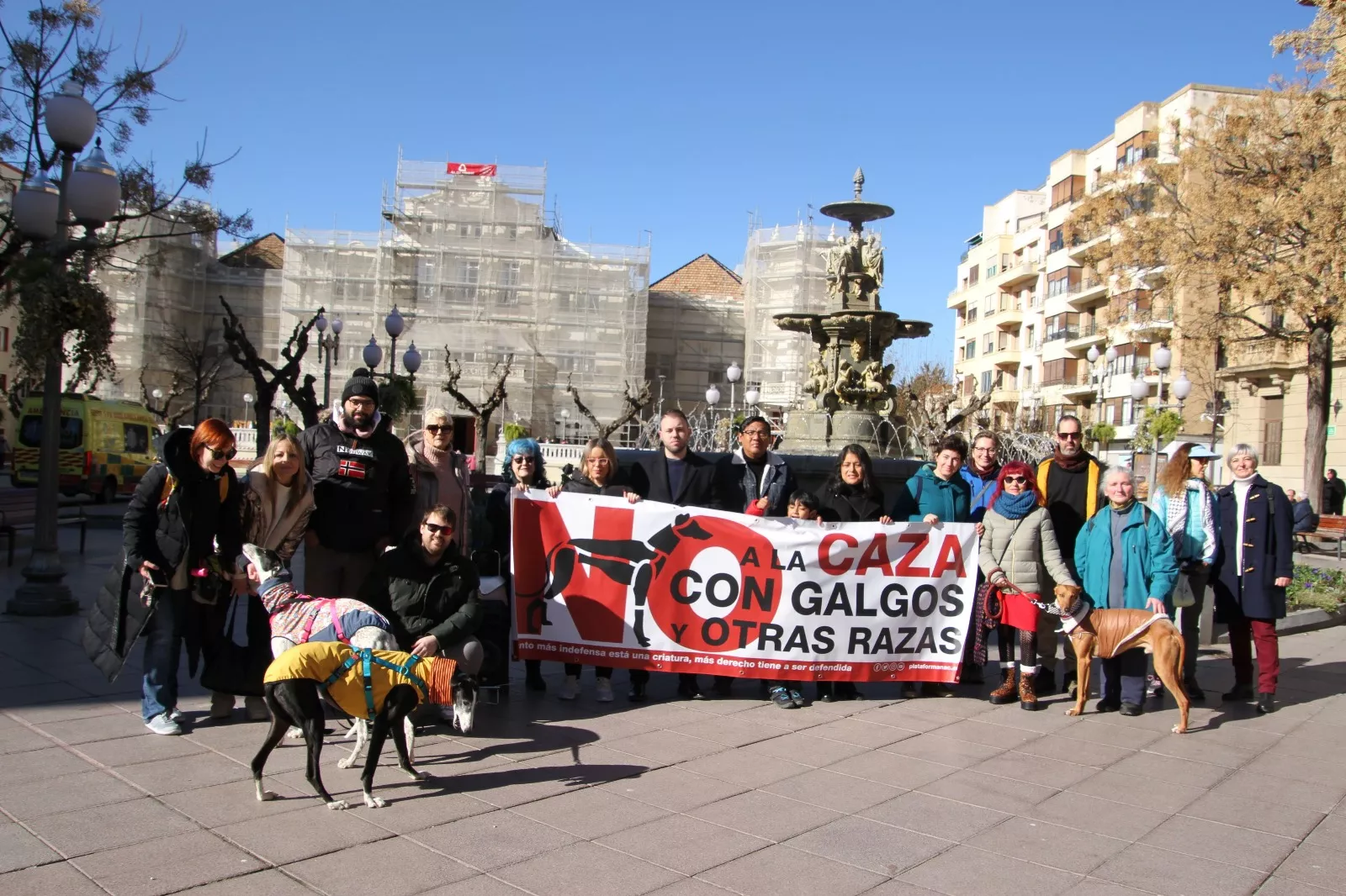 Manifestación de No a la Caza en Huesca. Foto Carlos Neofato