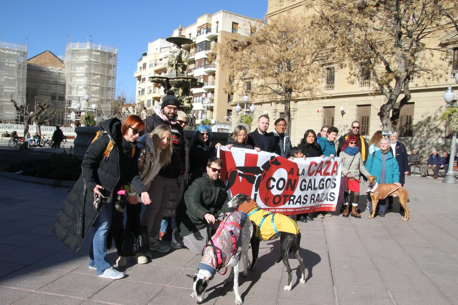 Manifestación de No a la Caza en Huesca. Foto Carlos Neofato