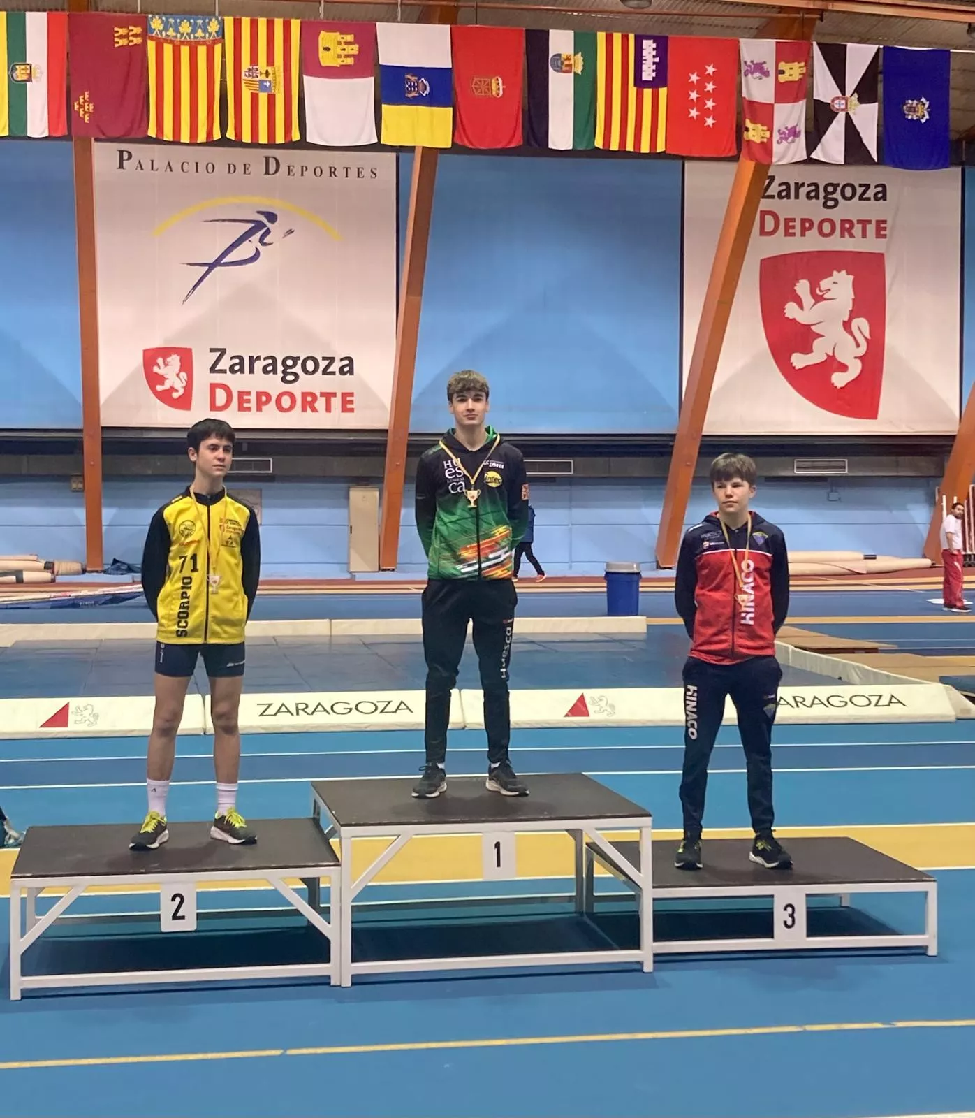 Podio Sub 16 masculino