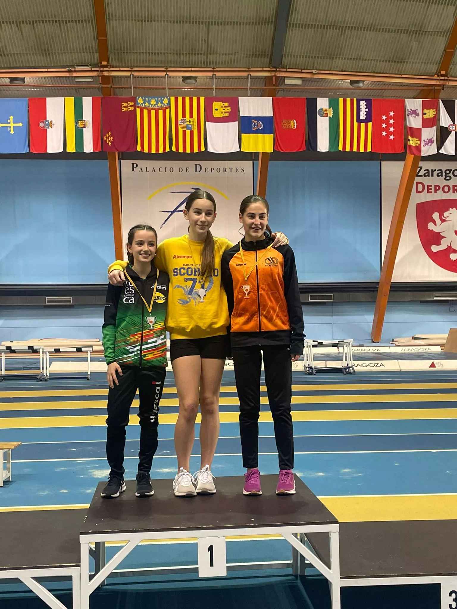 Podio sub 14 femenino