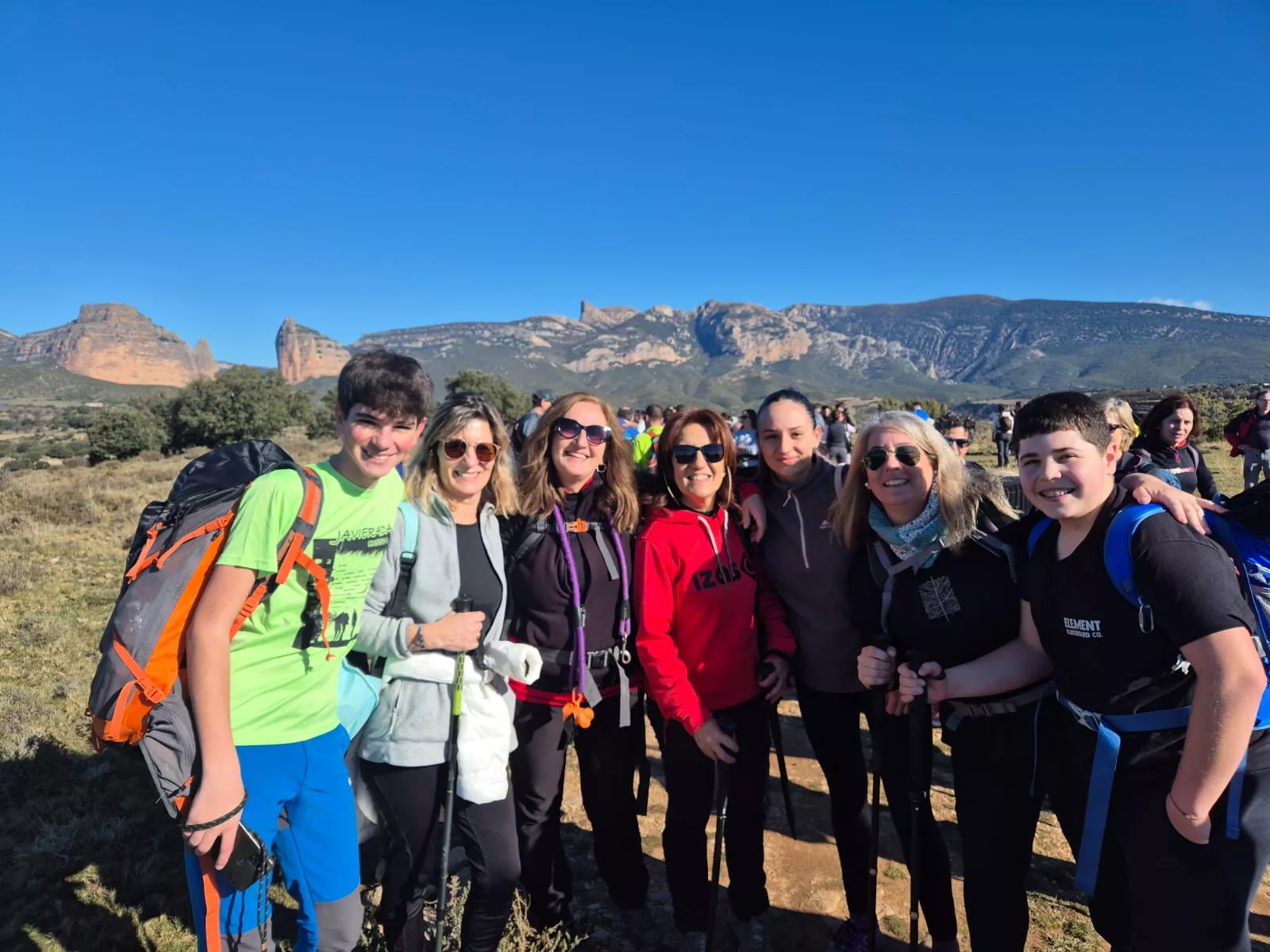 Fiordos de Montearagón de la preparación de la Javierada. Foto Juanlu Herrero