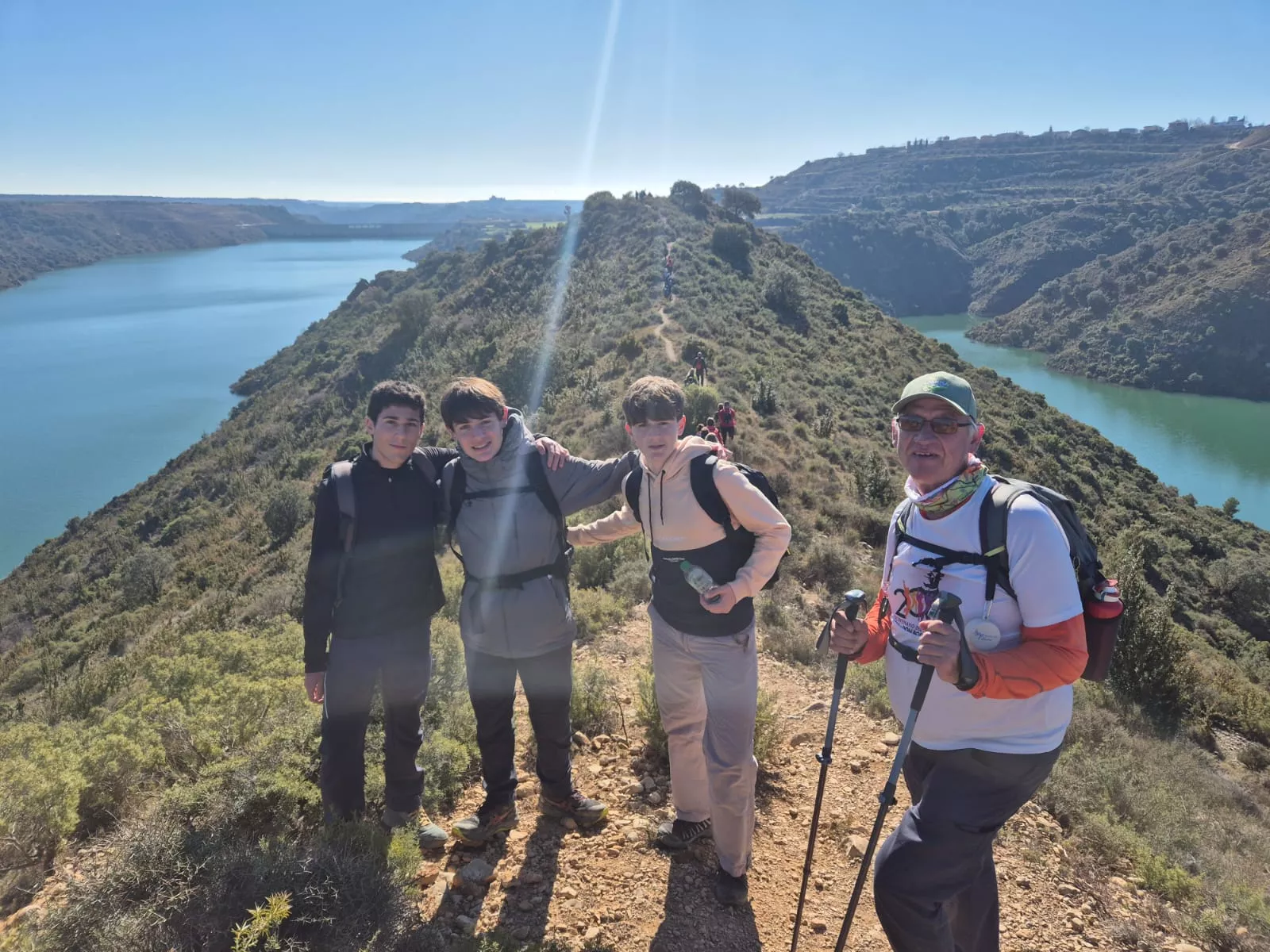 Fiordos de Montearagón de la preparación de la Javierada. Foto Juanlu Herrero