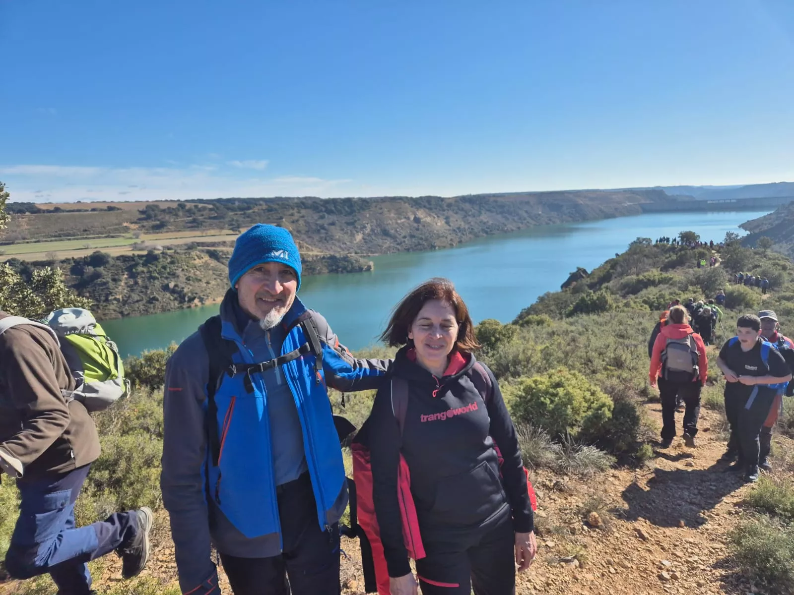 Fiordos de Montearagón de la preparación de la Javierada. Foto Juanlu Herrero