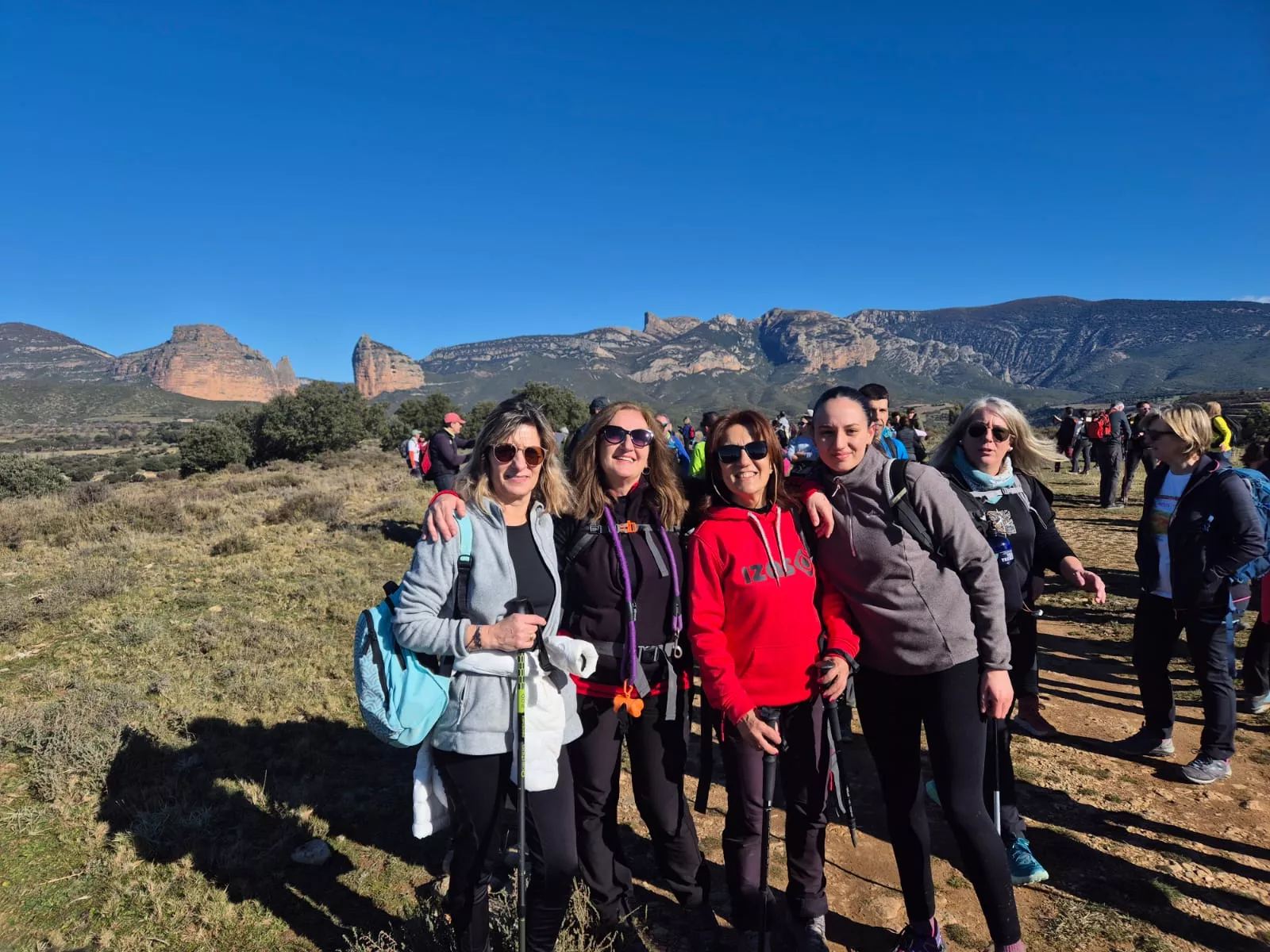 Fiordos de Montearagón de la preparación de la Javierada. Foto Juanlu Herrero