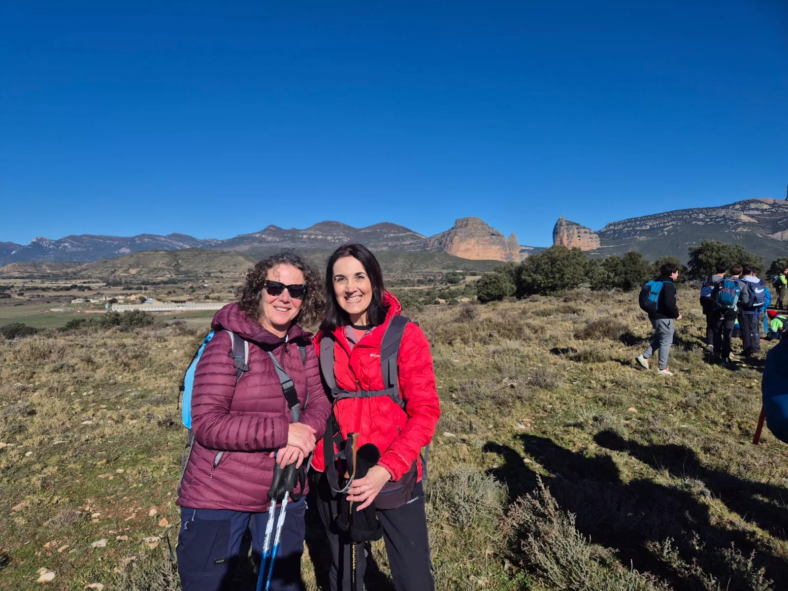 Fiordos de Montearagón de la preparación de la Javierada. Foto Juanlu Herrero