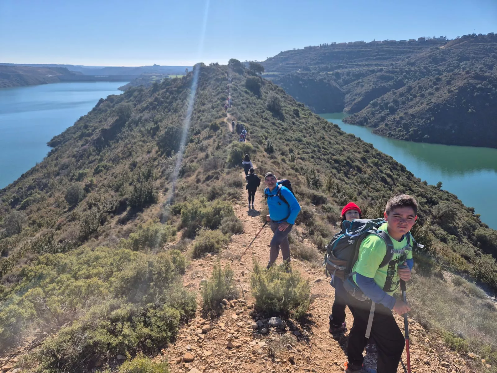 Fiordos de Montearagón de la preparación de la Javierada. Foto Juanlu Herrero