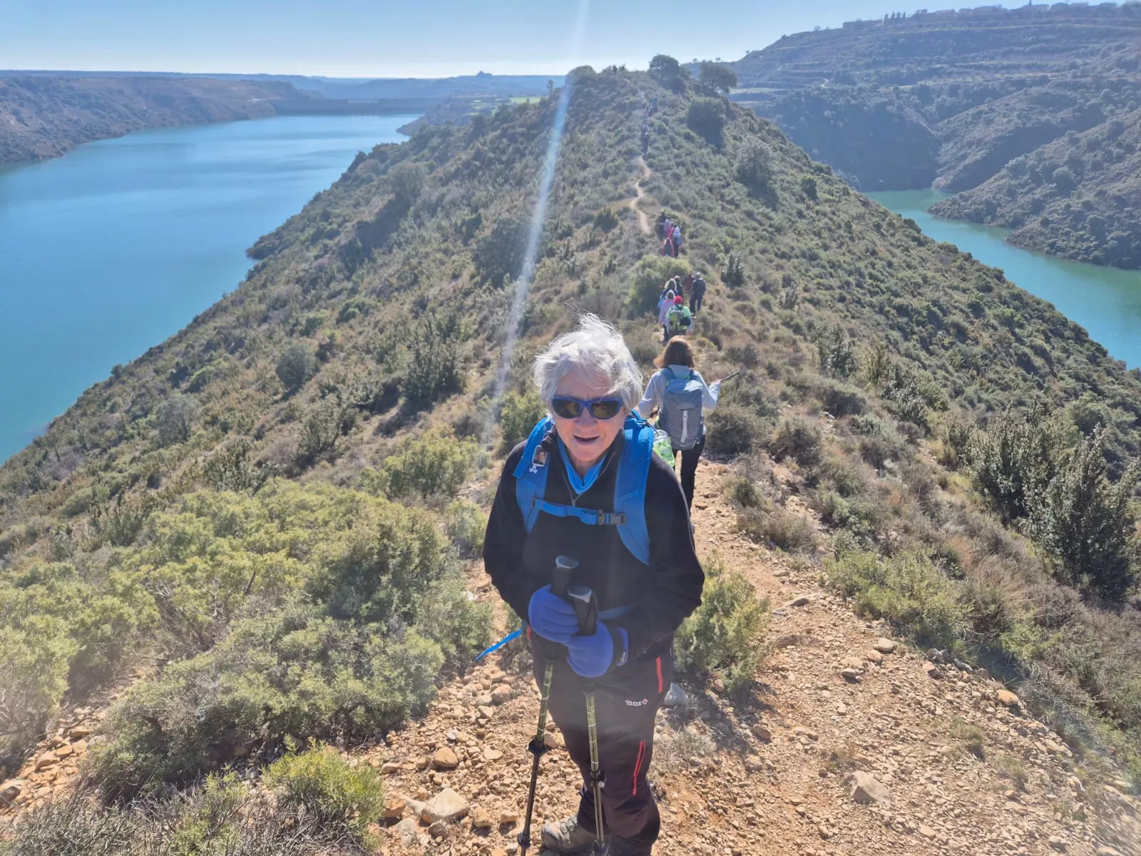 Fiordos de Montearagón de la preparación de la Javierada. Foto Juanlu Herrero