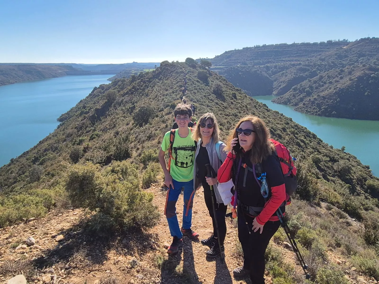 Fiordos de Montearagón de la preparación de la Javierada. Foto Juanlu Herrero