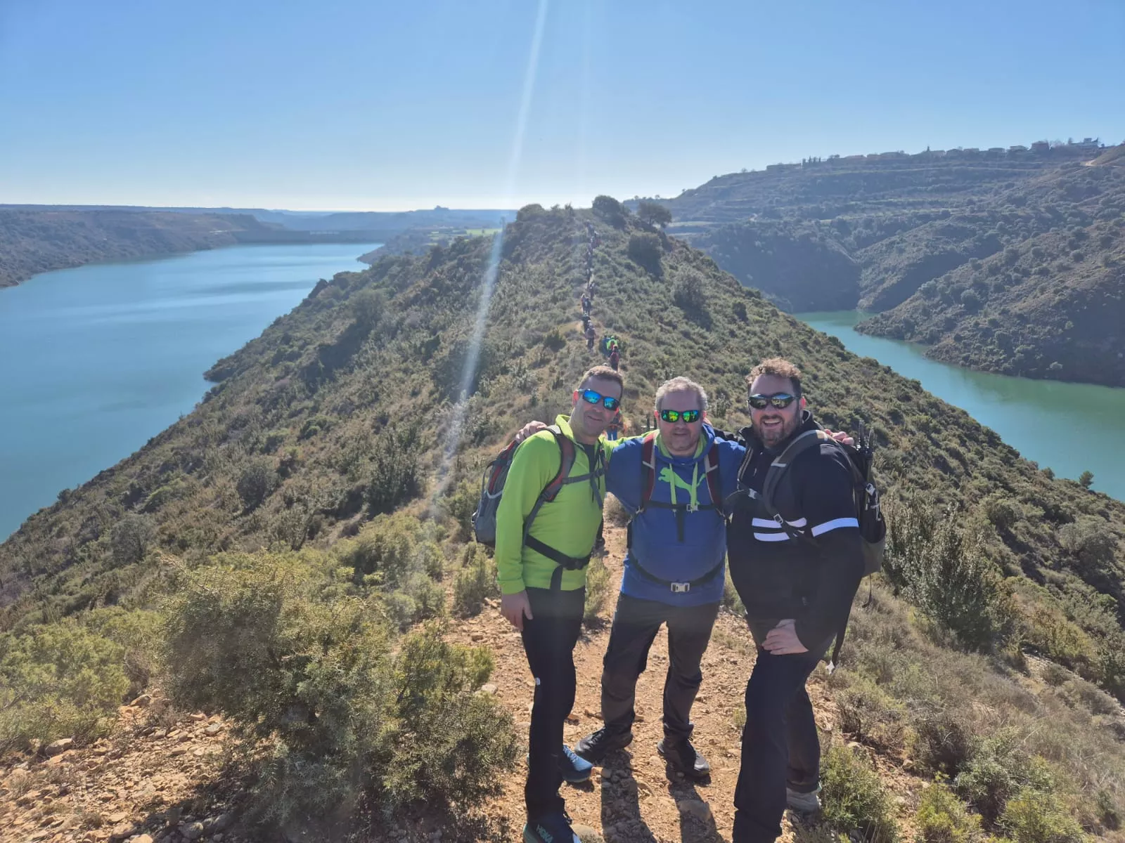 Fiordos de Montearagón de la preparación de la Javierada. Foto Juanlu Herrero