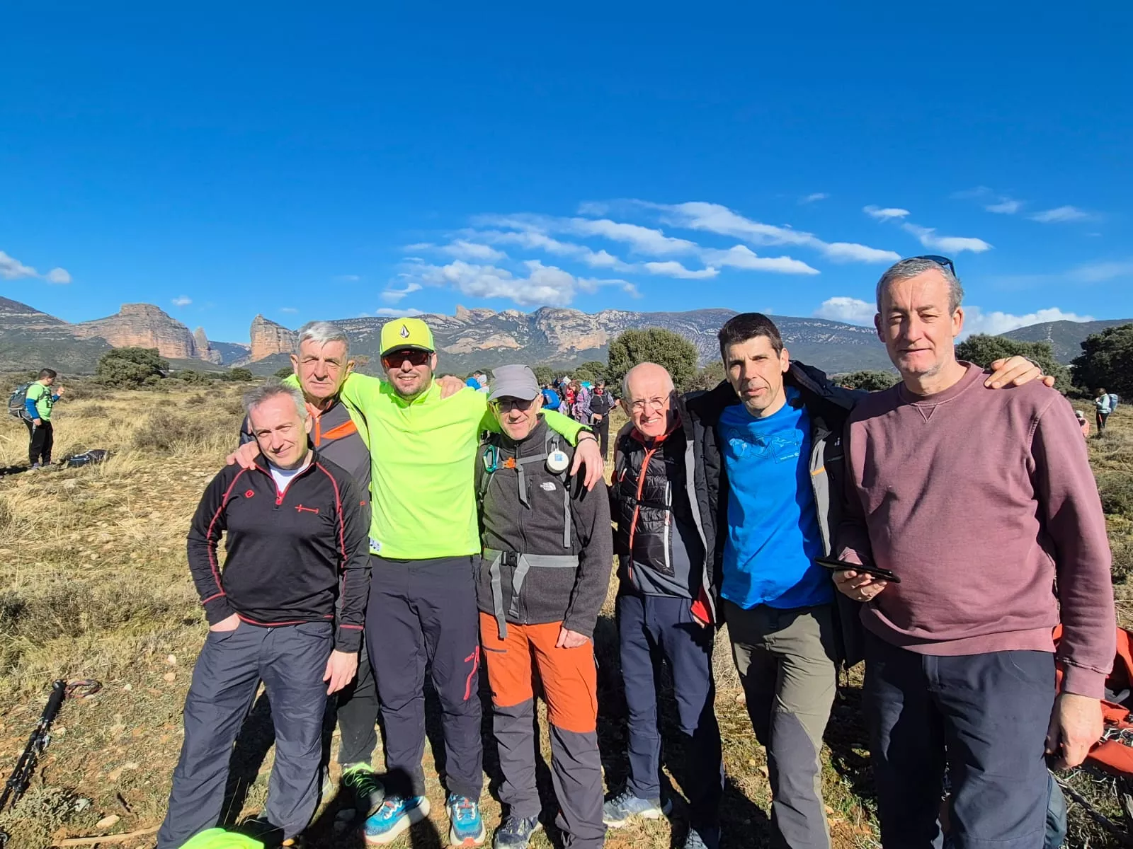 Fiordos de Montearagón de la preparación de la Javierada. Foto Juanlu Herrero