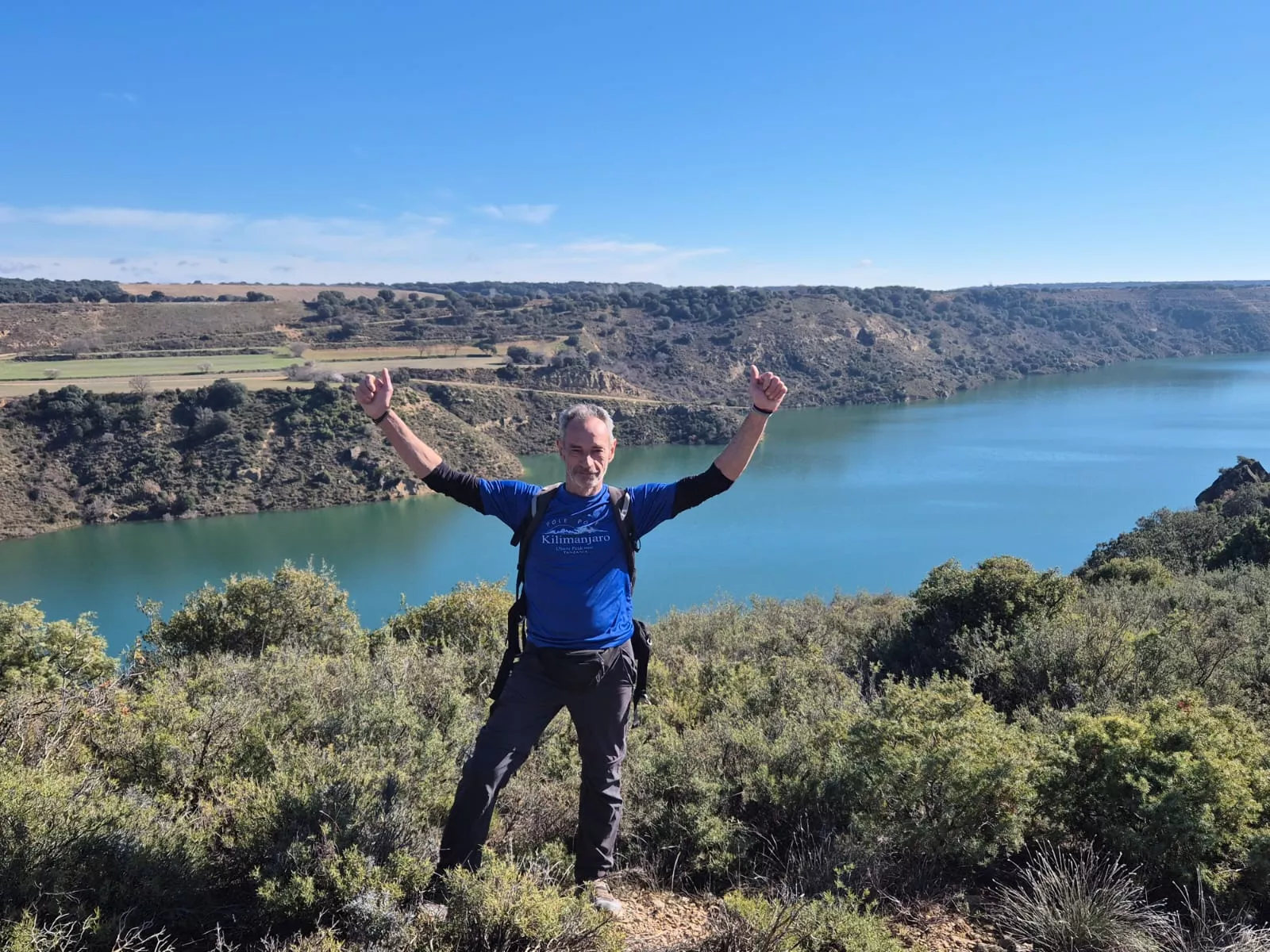 Fiordos de Montearagón de la preparación de la Javierada. Foto Juanlu Herrero