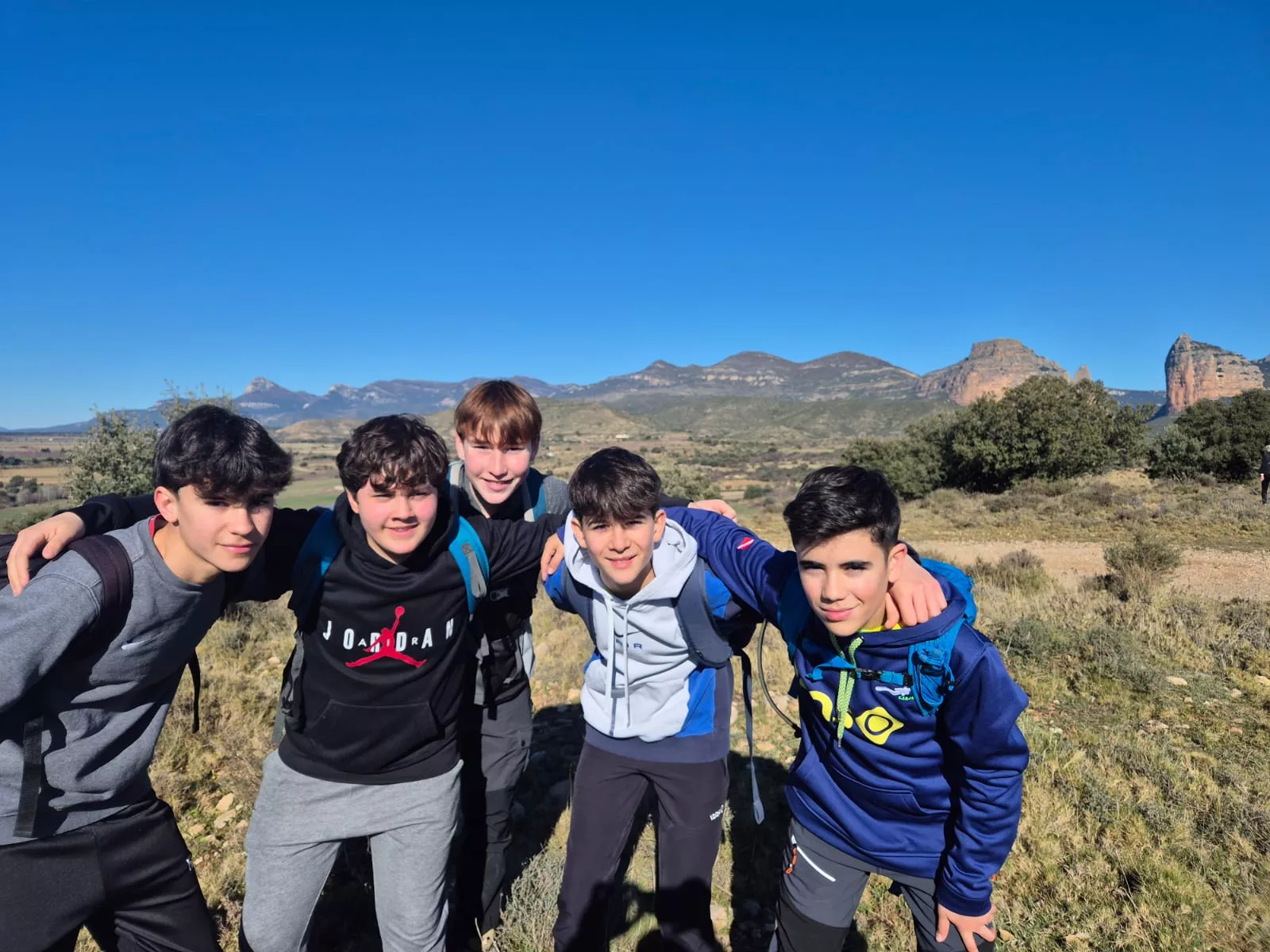 Fiordos de Montearagón de la preparación de la Javierada. Foto Juanlu Herrero