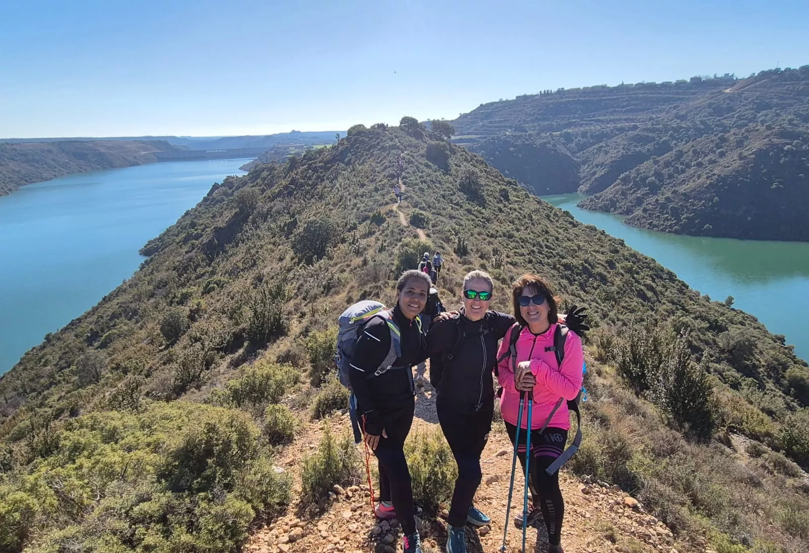 Fiordos de Montearagón de la preparación de la Javierada. Foto Juanlu Herrero