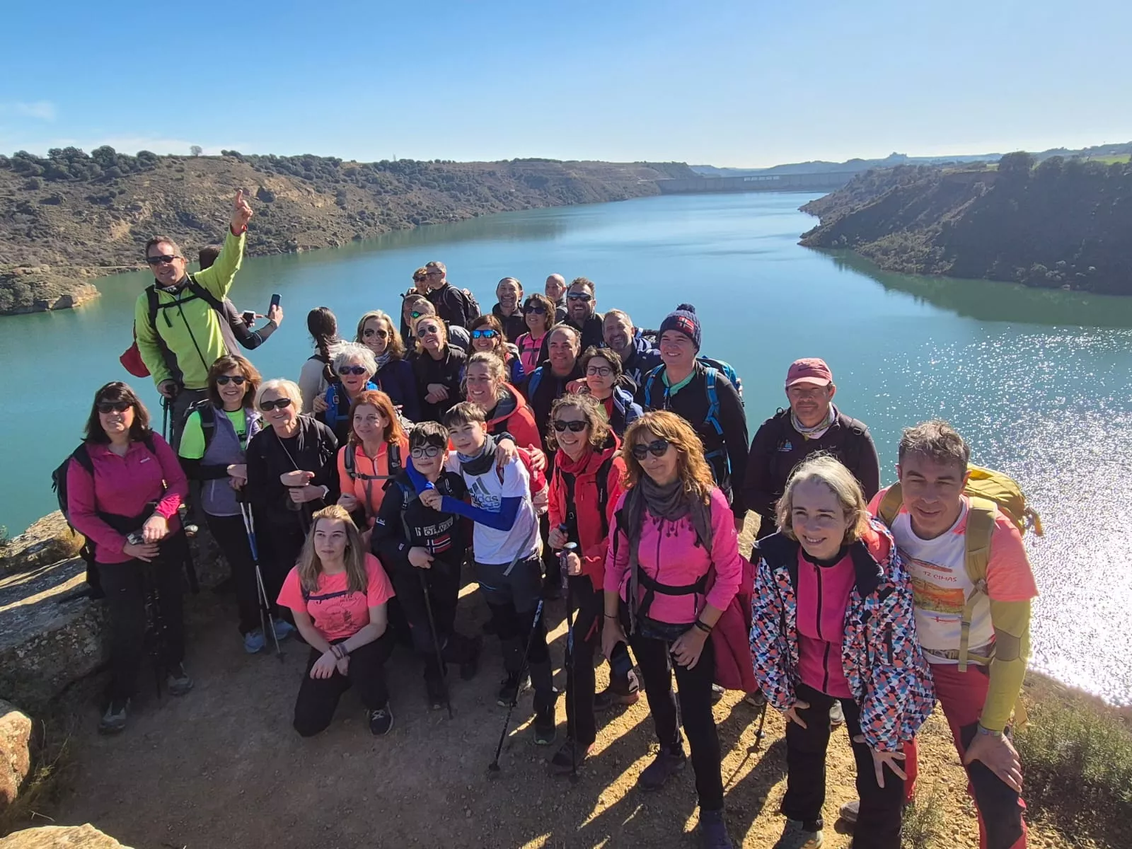 Fiordos de Montearagón de la preparación de la Javierada. Foto Juanlu Herrero