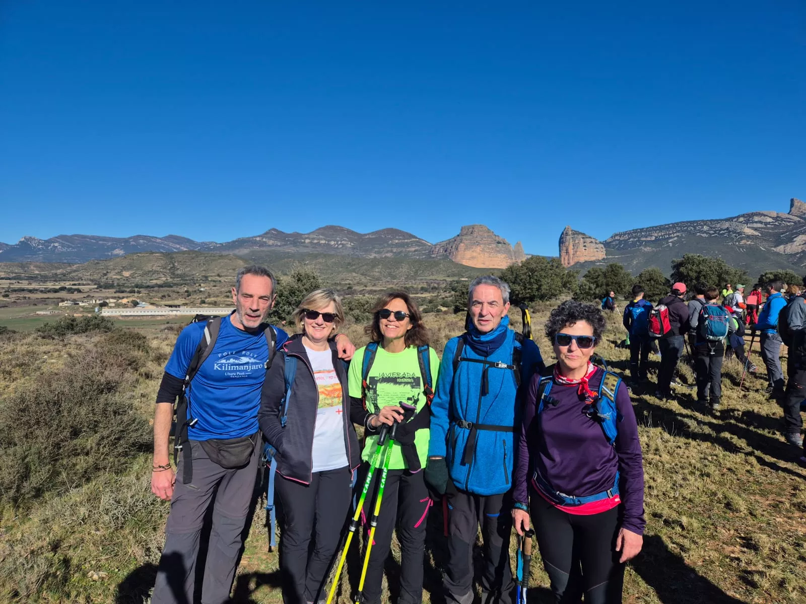 Fiordos de Montearagón de la preparación de la Javierada. Foto Juanlu Herrero
