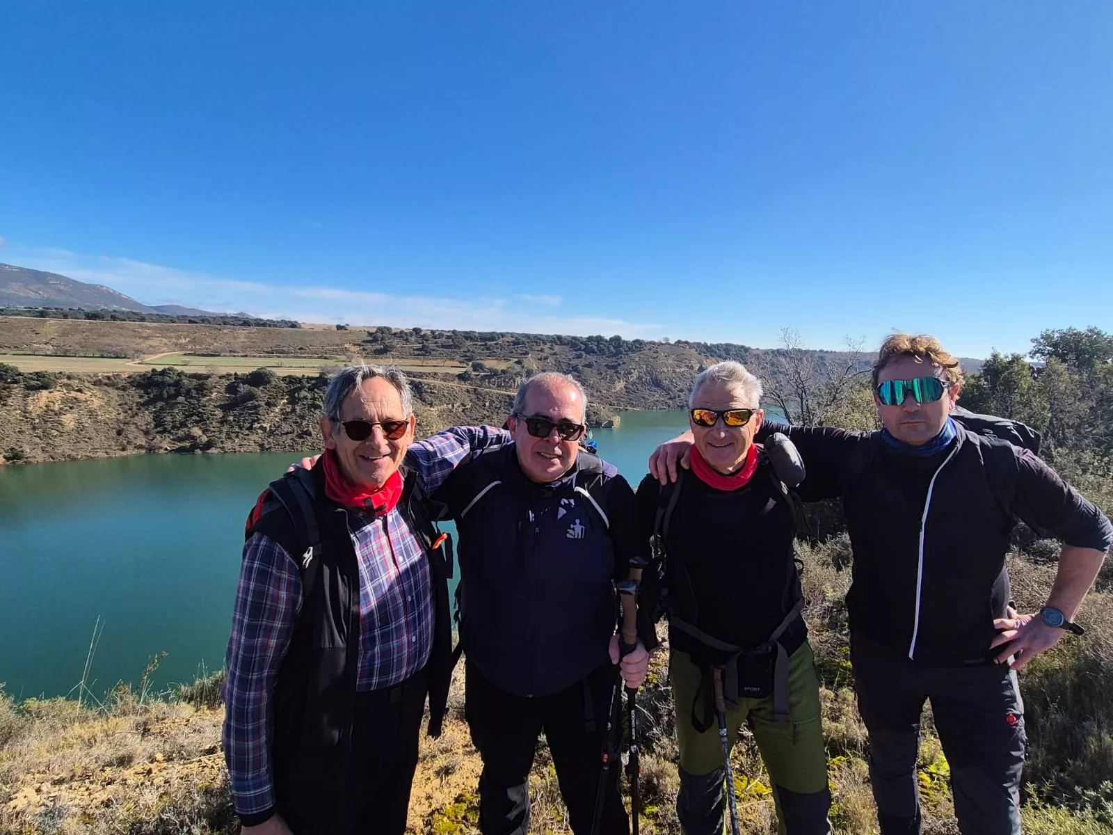 Fiordos de Montearagón de la preparación de la Javierada. Foto Juanlu Herrero