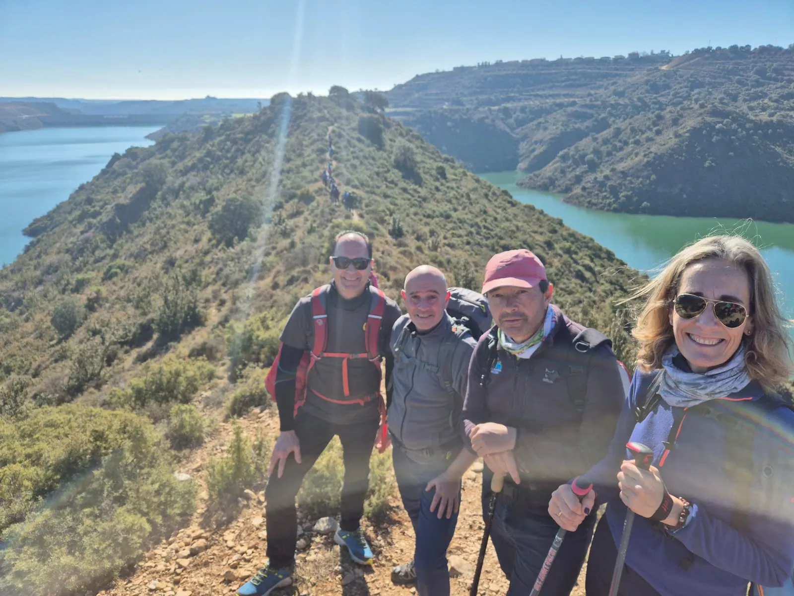 Fiordos de Montearagón de la preparación de la Javierada. Foto Juanlu Herrero
