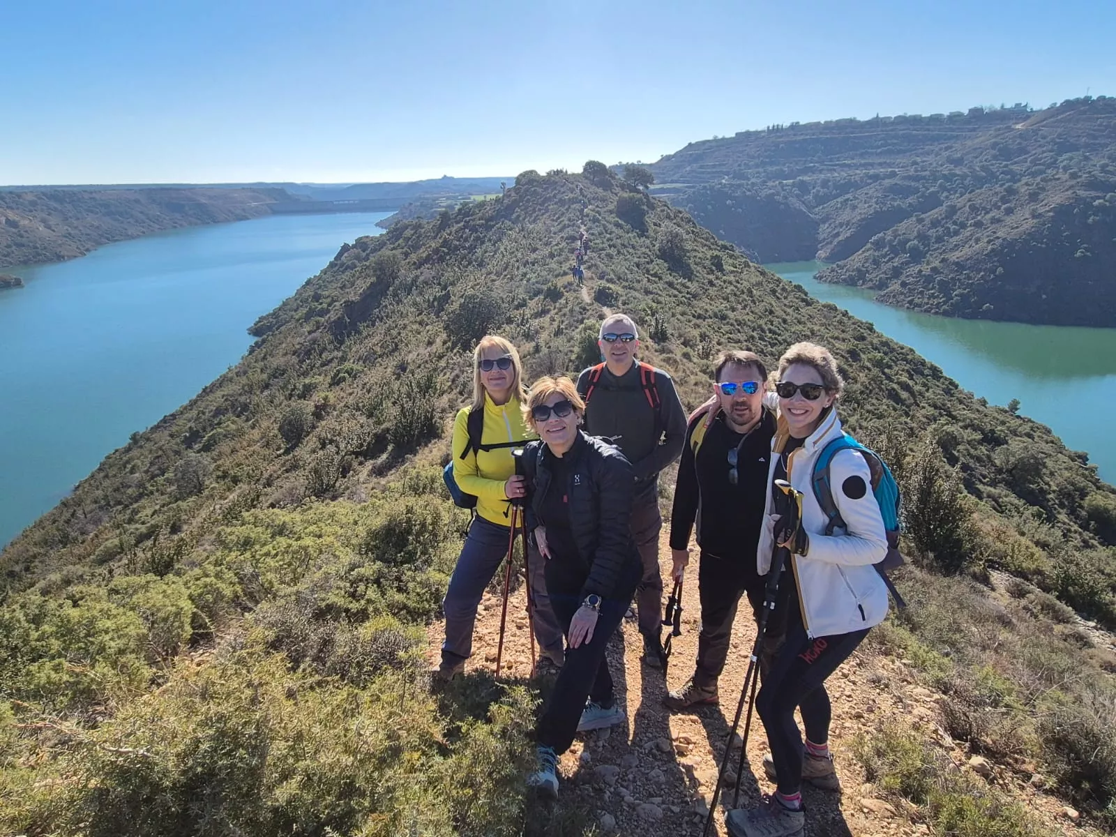 Fiordos de Montearagón de la preparación de la Javierada. Foto Juanlu Herrero