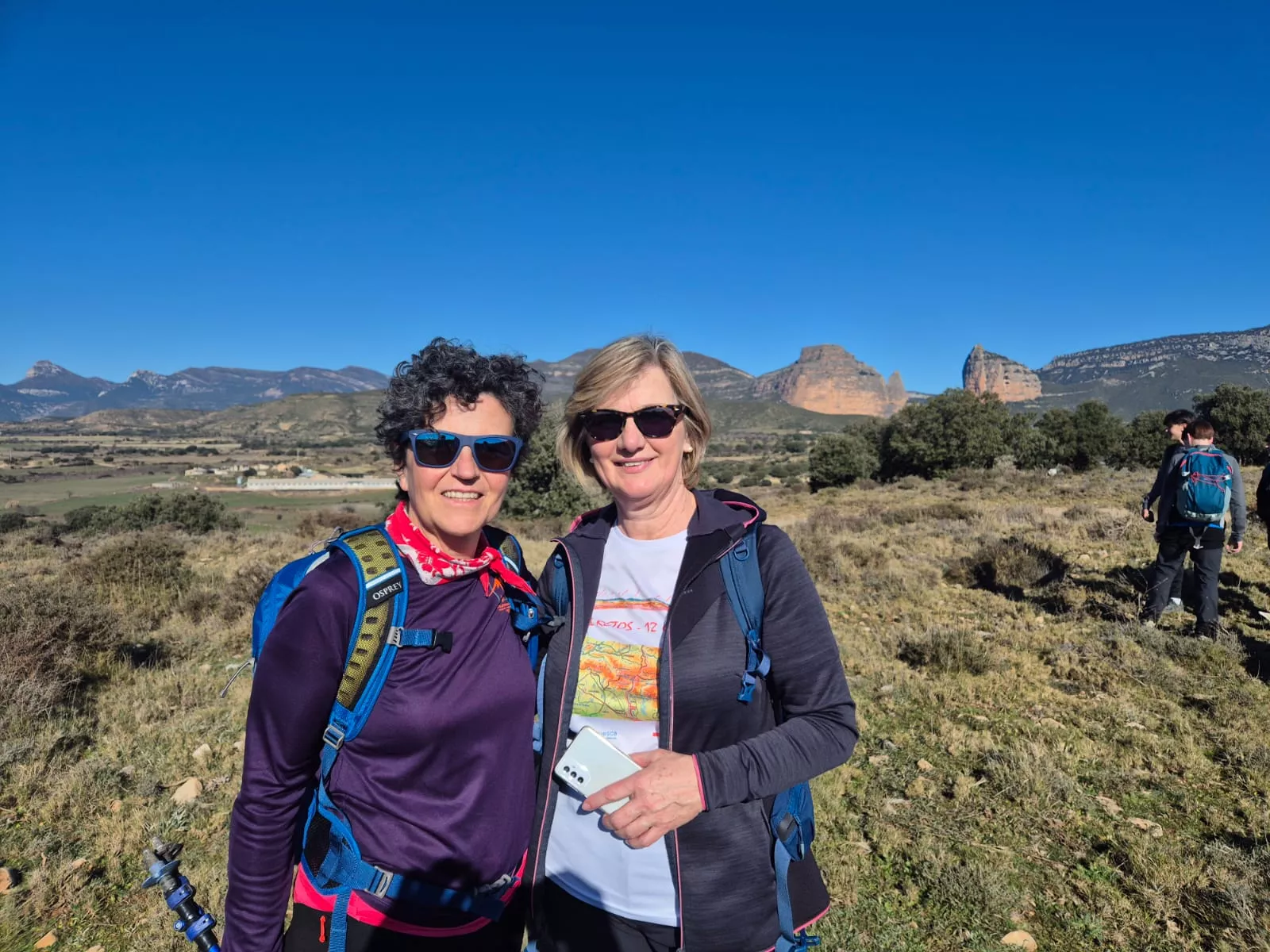 Fiordos de Montearagón de la preparación de la Javierada. Foto Juanlu Herrero