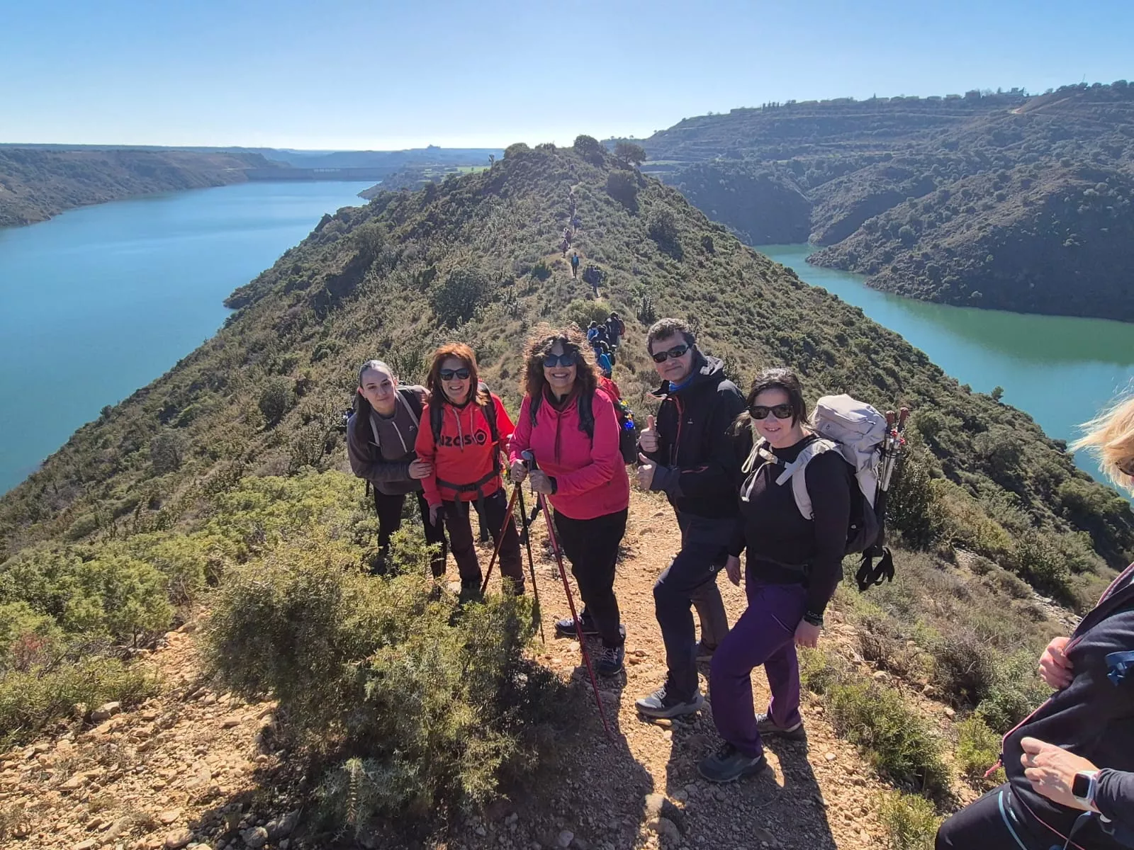 Fiordos de Montearagón de la preparación de la Javierada. Foto Juanlu Herrero