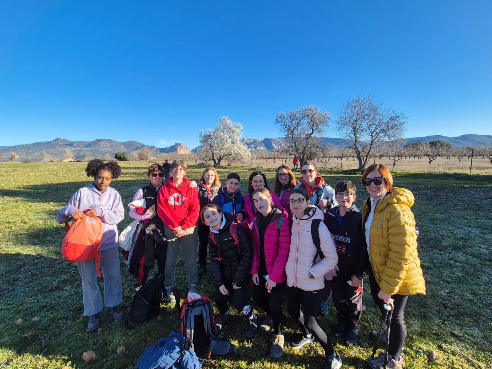 Fiordos de Montearagón de la preparación de la Javierada. Foto Juanlu Herrero