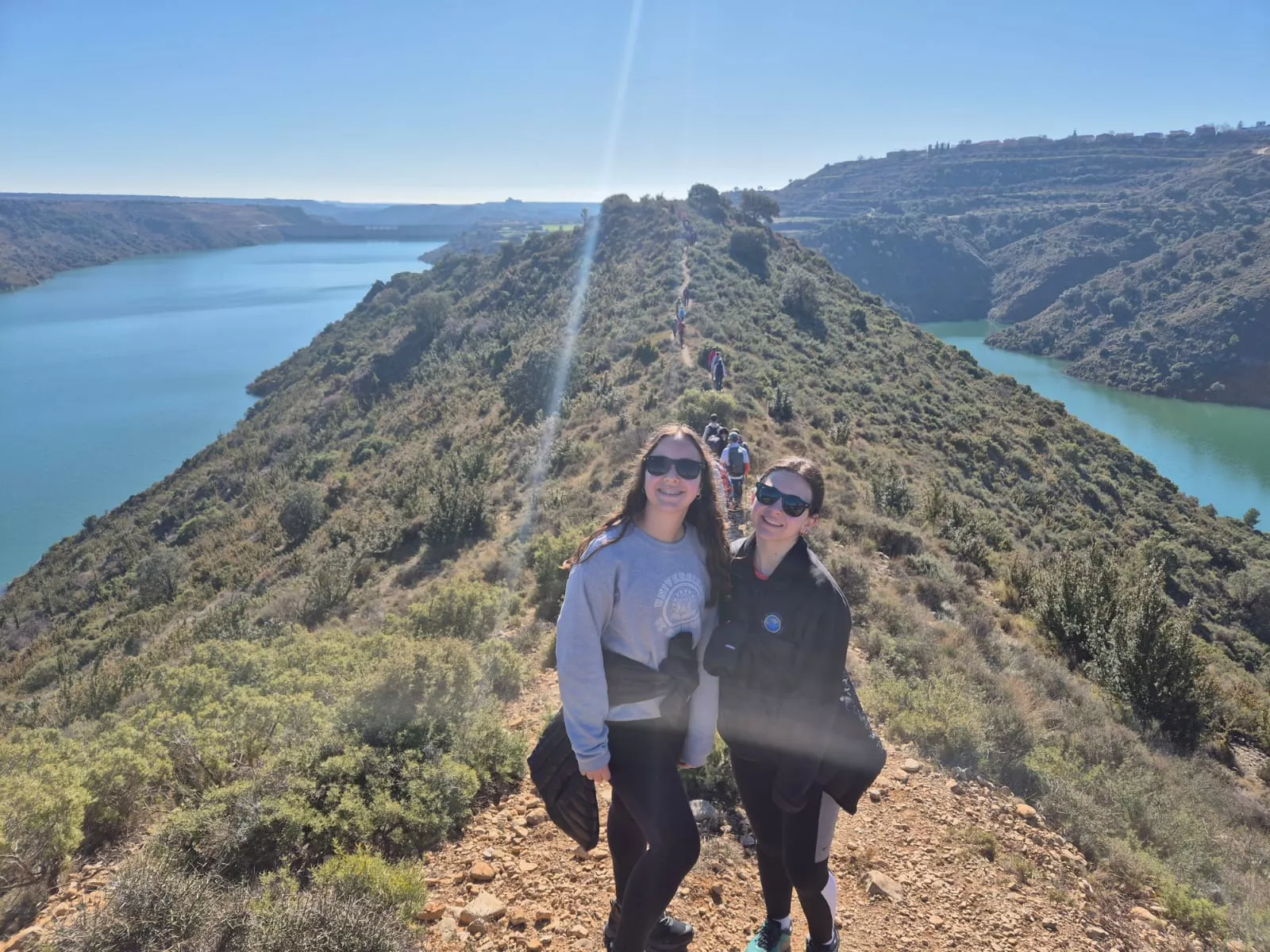 Fiordos de Montearagón de la preparación de la Javierada. Foto Juanlu Herrero