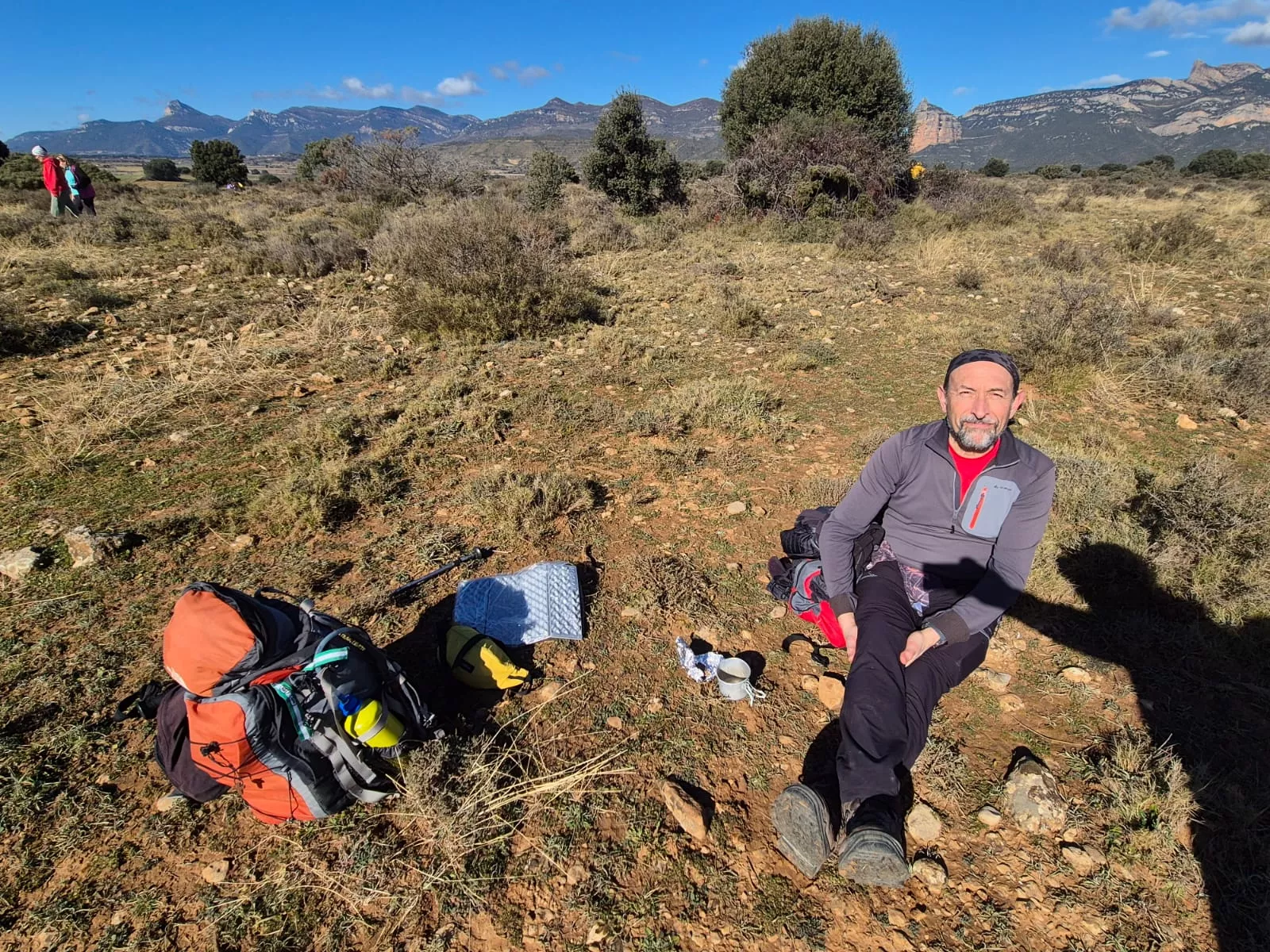 Fiordos de Montearagón de la preparación de la Javierada. Foto Juanlu Herrero