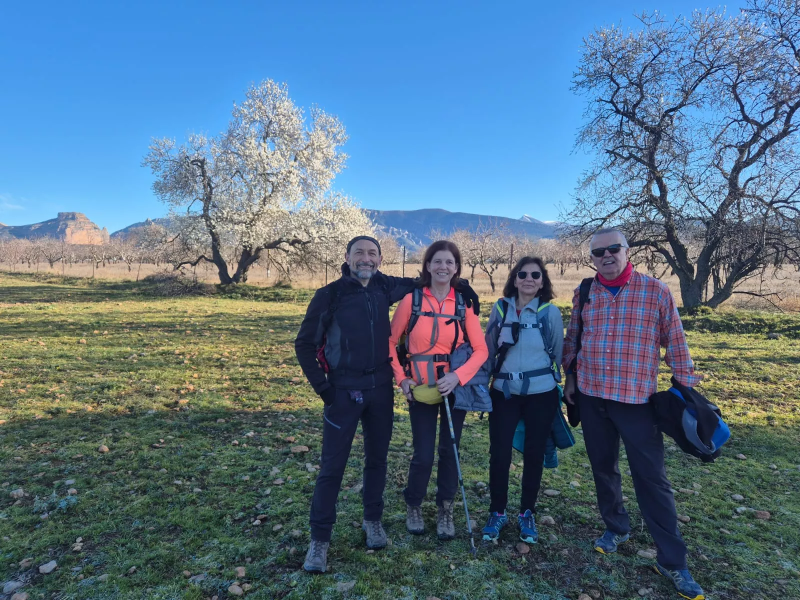 Fiordos de Montearagón de la preparación de la Javierada. Foto Juanlu Herrero