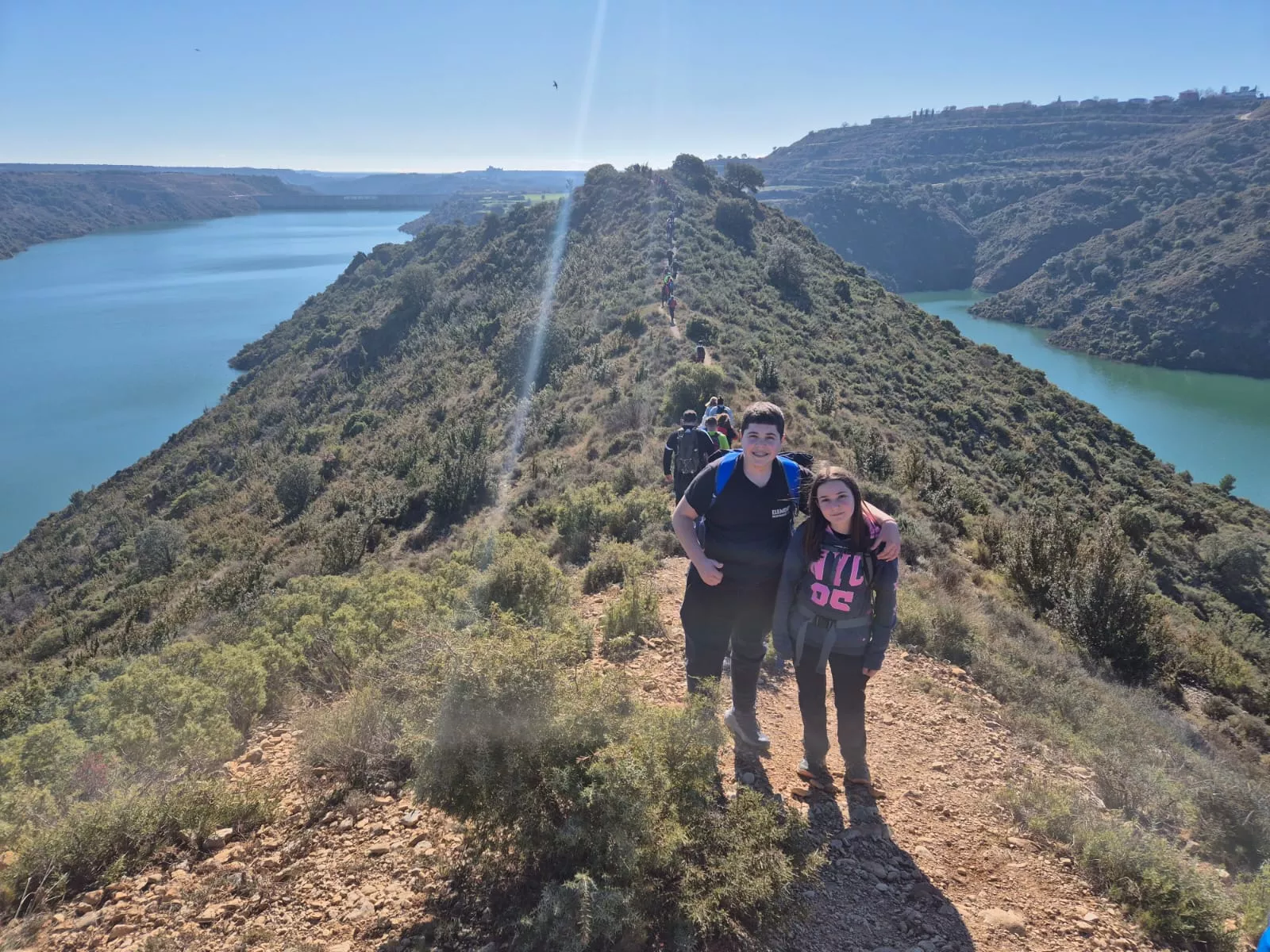 Fiordos de Montearagón de la preparación de la Javierada. Foto Juanlu Herrero