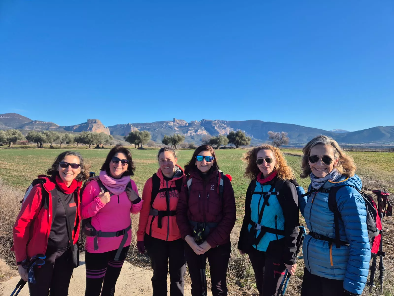 Fiordos de Montearagón de la preparación de la Javierada. Foto Juanlu Herrero