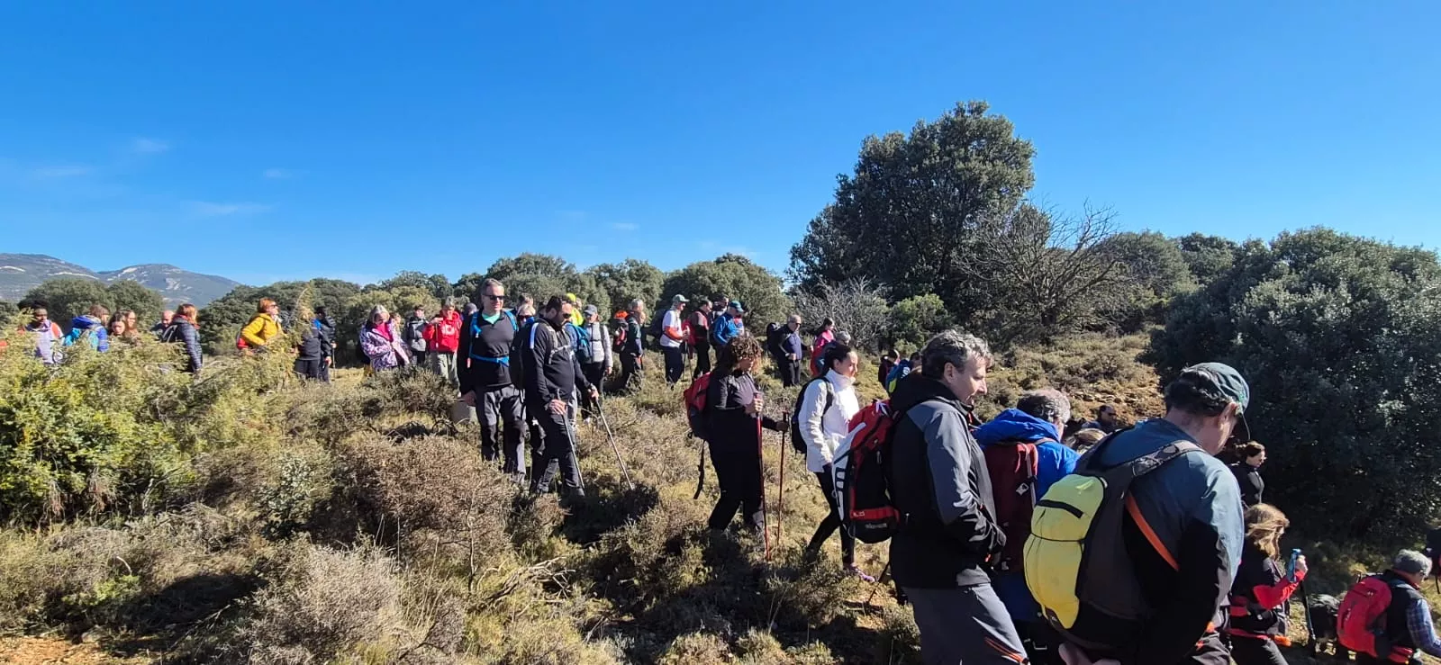 Fiordos de Montearagón de la preparación de la Javierada. Foto Juanlu Herrero