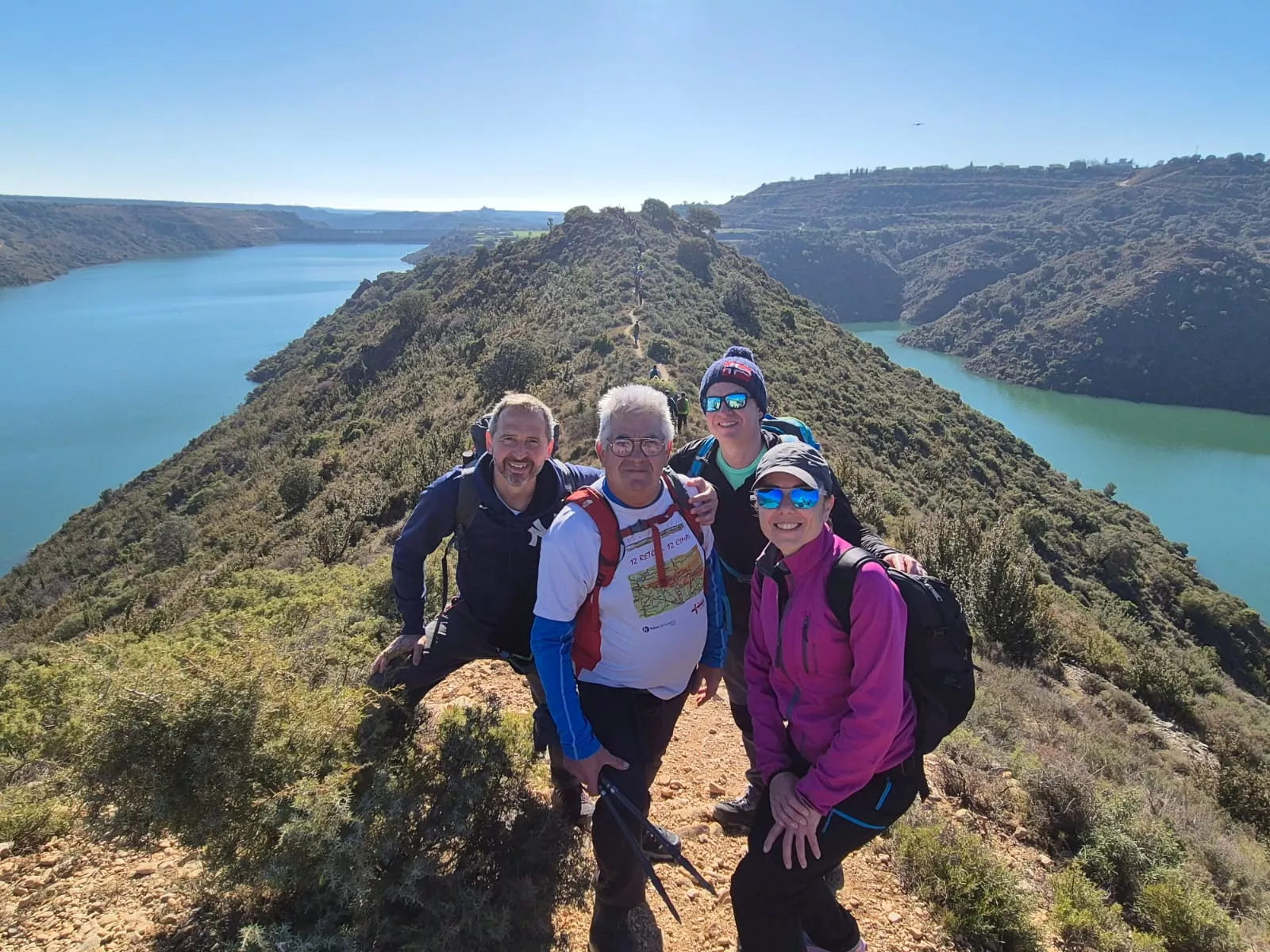 Fiordos de Montearagón de la preparación de la Javierada. Foto Juanlu Herrero