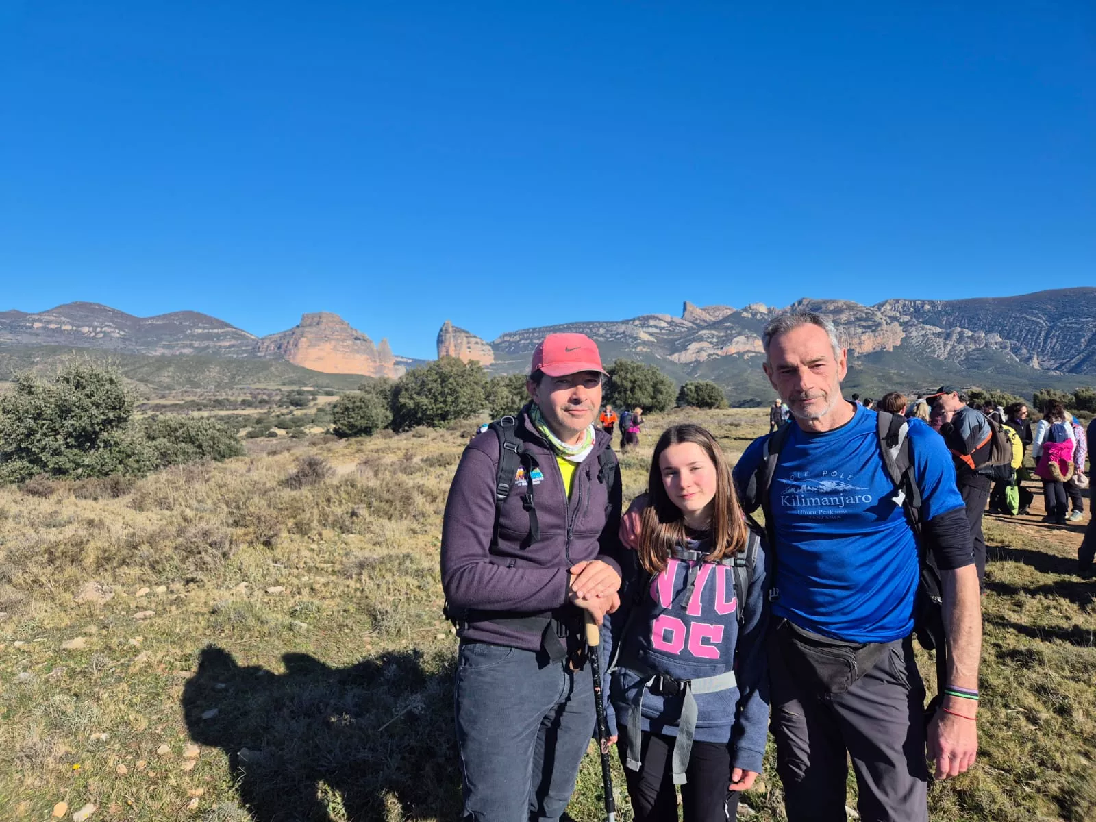 Fiordos de Montearagón de la preparación de la Javierada. Foto Juanlu Herrero