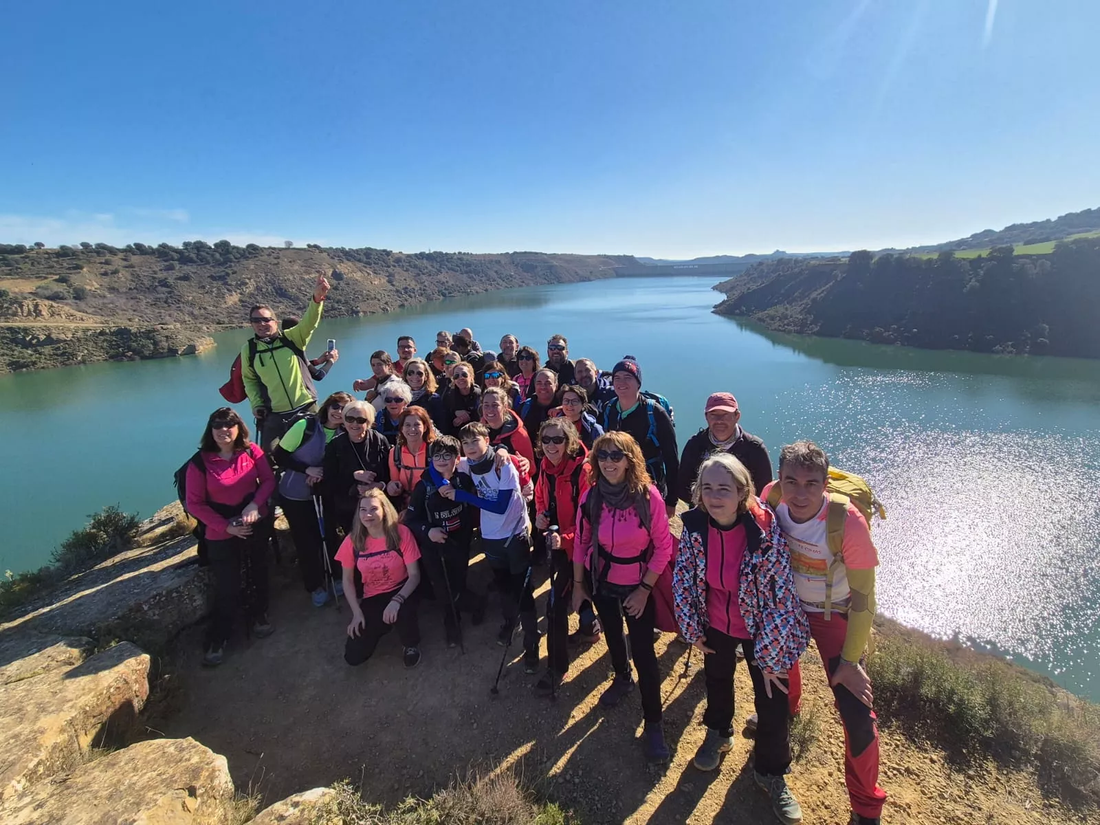Fiordos de Montearagón de la preparación de la Javierada. Foto Juanlu Herrero
