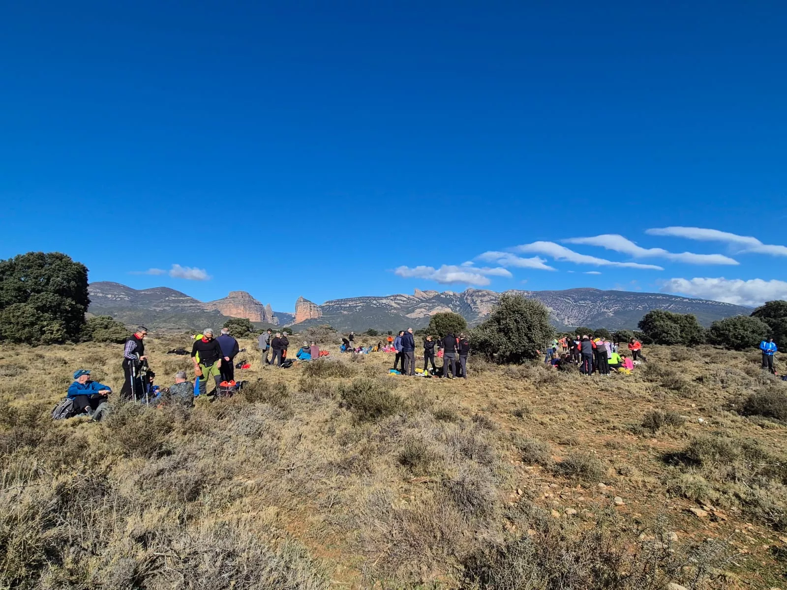 Fiordos de Montearagón de la preparación de la Javierada. Foto Juanlu Herrero