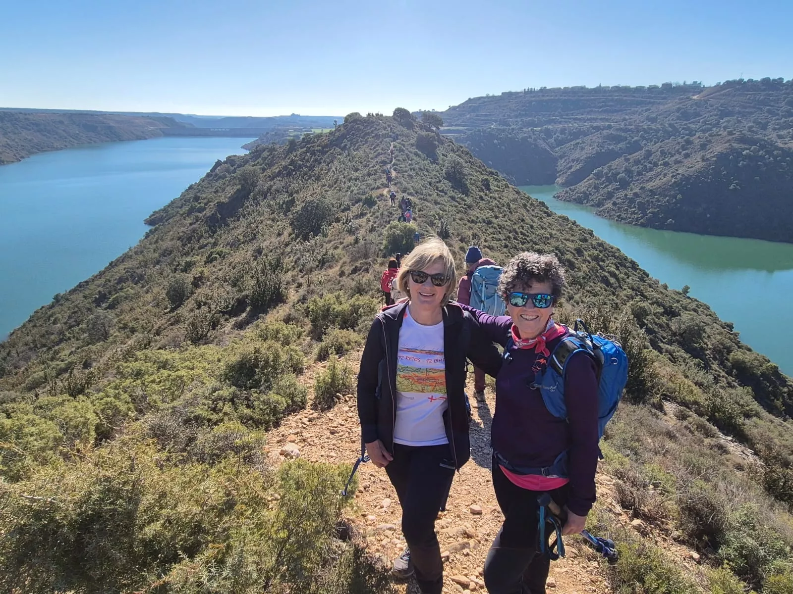 Fiordos de Montearagón de la preparación de la Javierada. Foto Juanlu Herrero