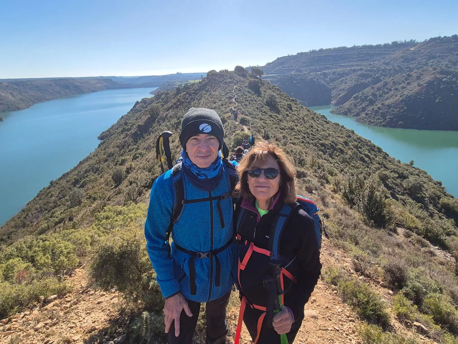 Fiordos de Montearagón de la preparación de la Javierada. Foto Juanlu Herrero