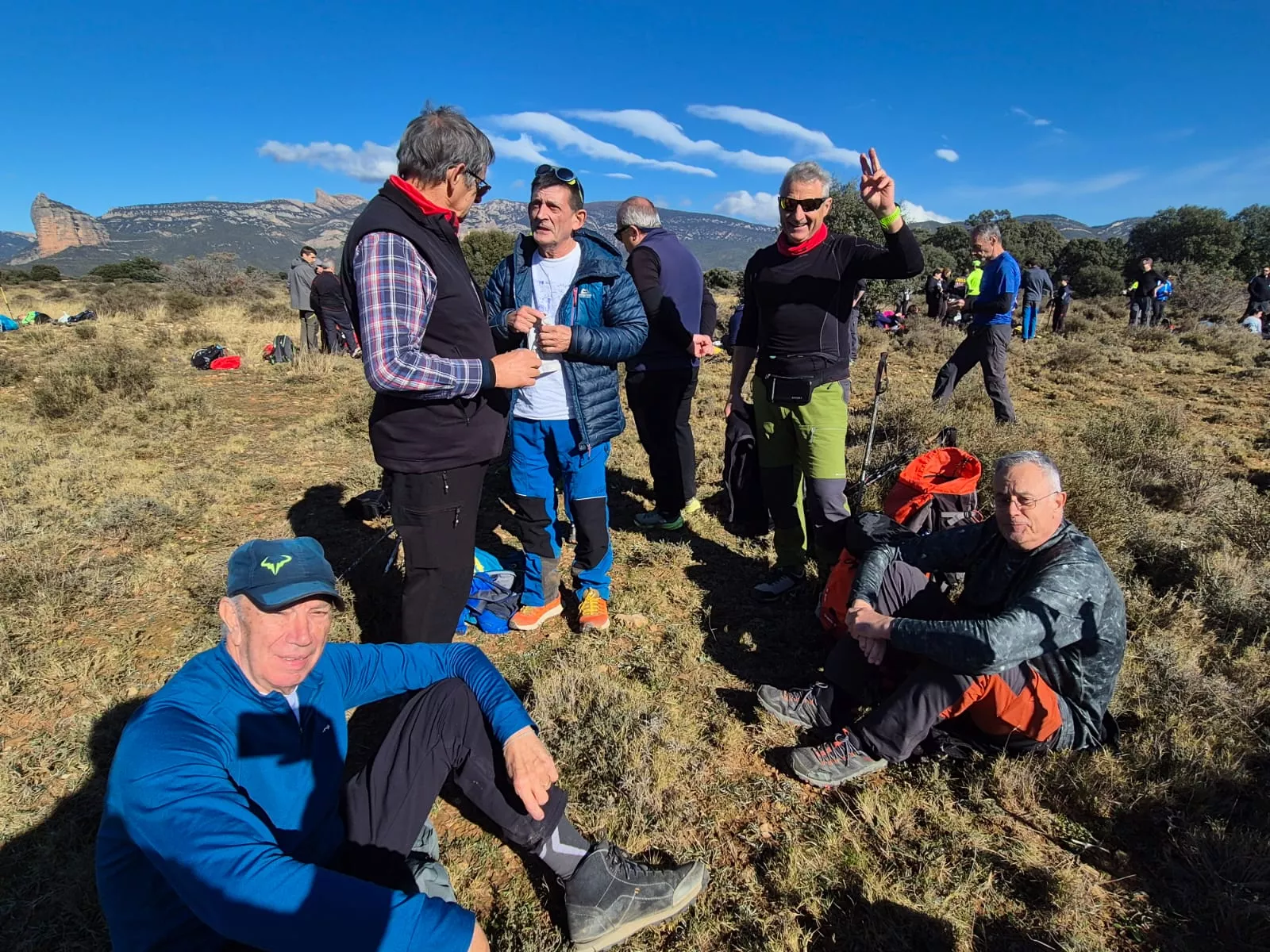 Fiordos de Montearagón de la preparación de la Javierada. Foto Juanlu Herrero