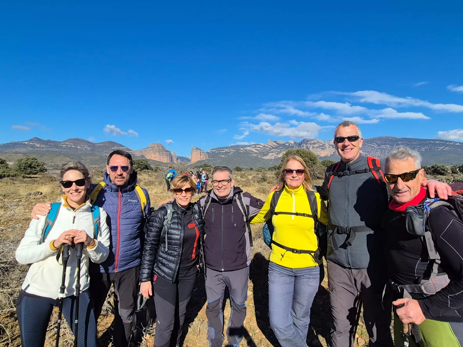 Fiordos de Montearagón de la preparación de la Javierada. Foto Juanlu Herrero