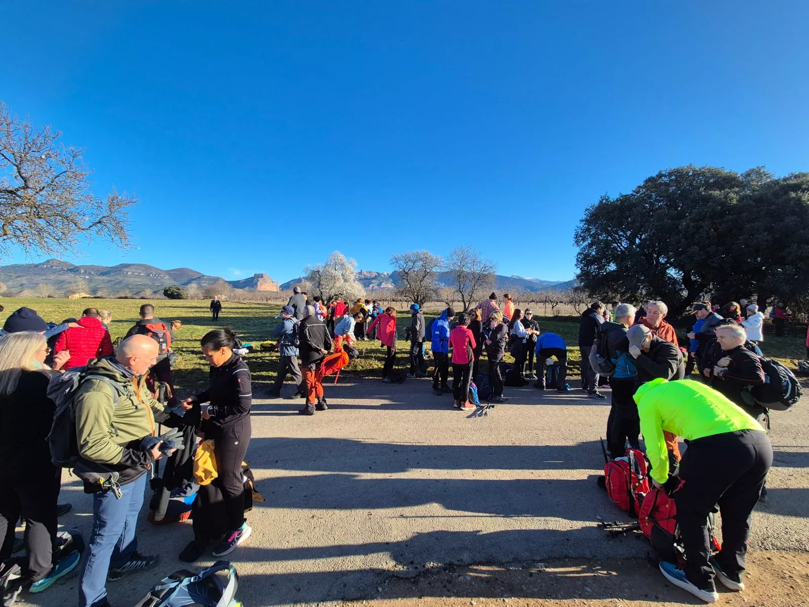 Fiordos de Montearagón de la preparación de la Javierada. Foto Juanlu Herrero