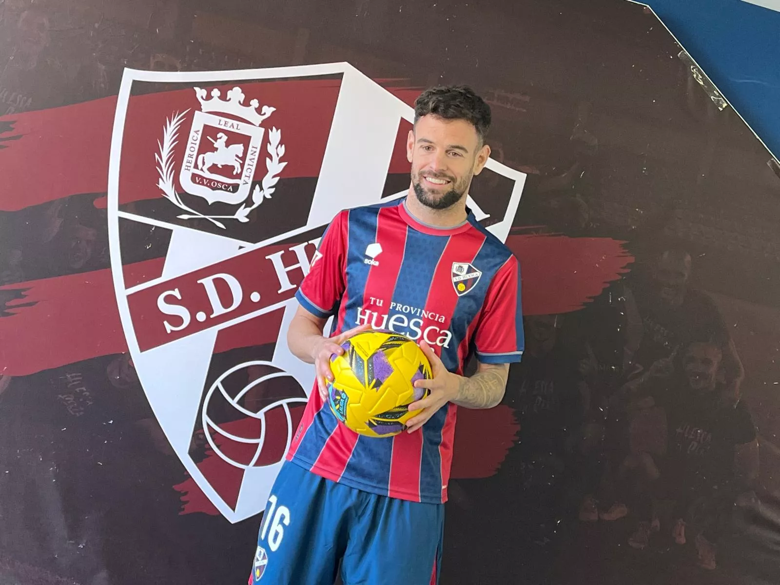 Moi Delgado: "El Huesca va como un tiro; es una gran oportunidad para mí". Foto: Adri Mora