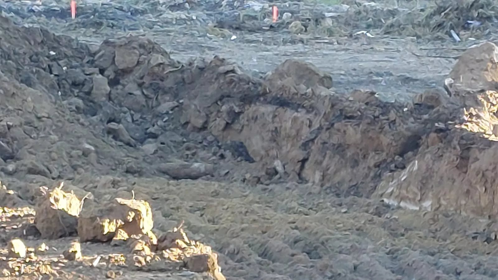 Mortero de la Guerra Civil que ha obligado a acordonar una zona en el Polígono Harineras de Huesca