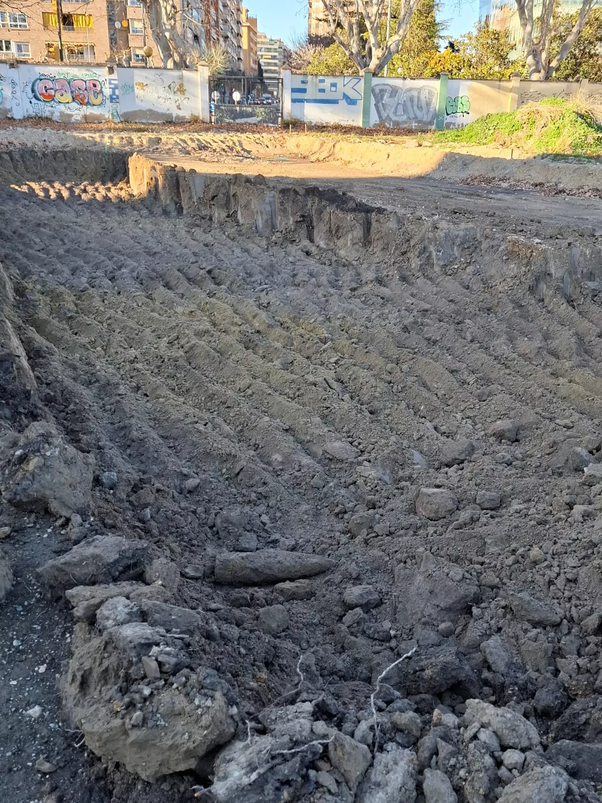 Mortero de la Guerra Civil en Harineras