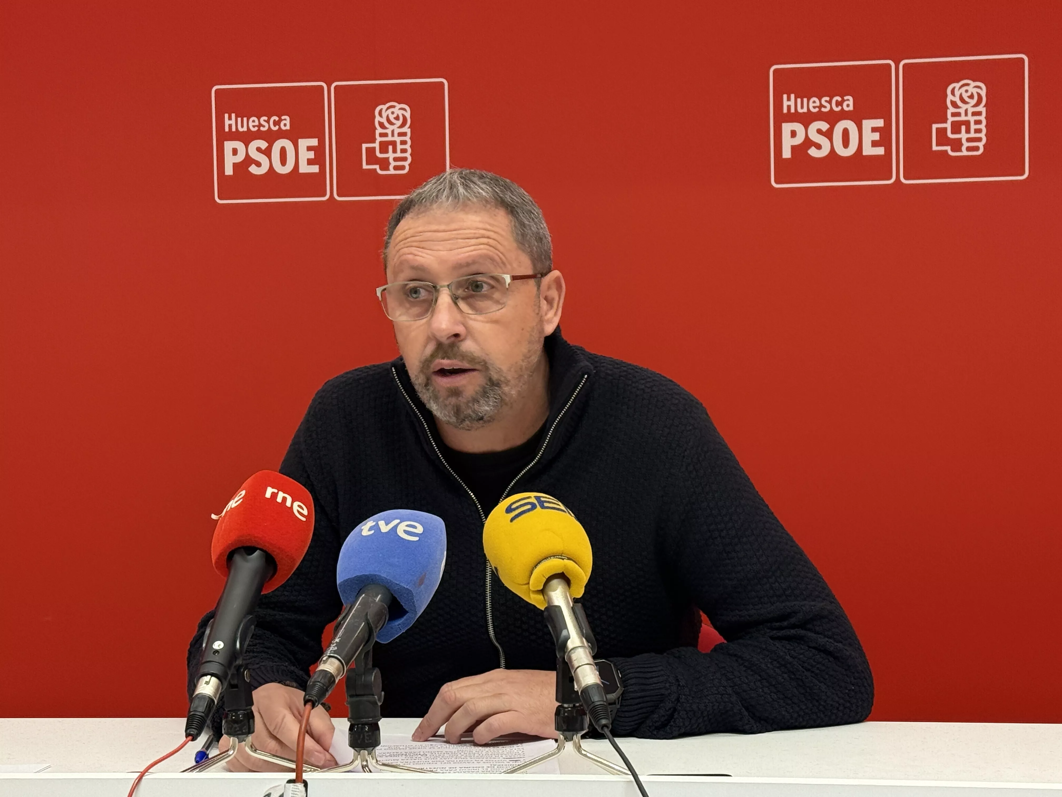 Juan Escalzo, portavoz socialista en Sariñena