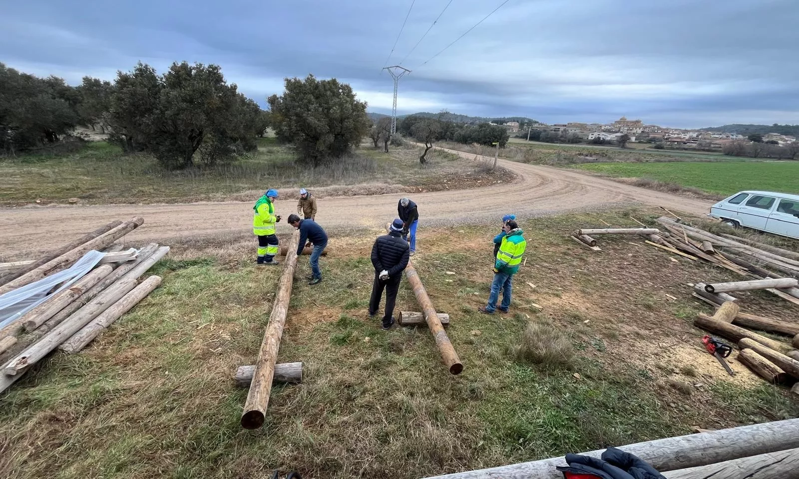 Los nabateros de la Galliguera comienzan los trabajos.