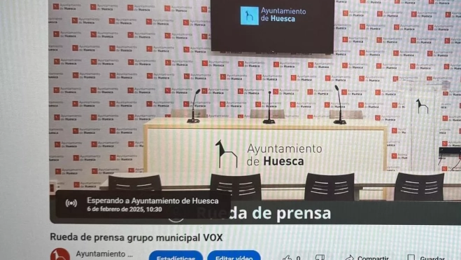 El canal de Youtube del Ayuntamiento, preparado para VOX, que no ha acudido El canal de Youtube del Ayuntamiento, preparado para VOX, que no ha acudido