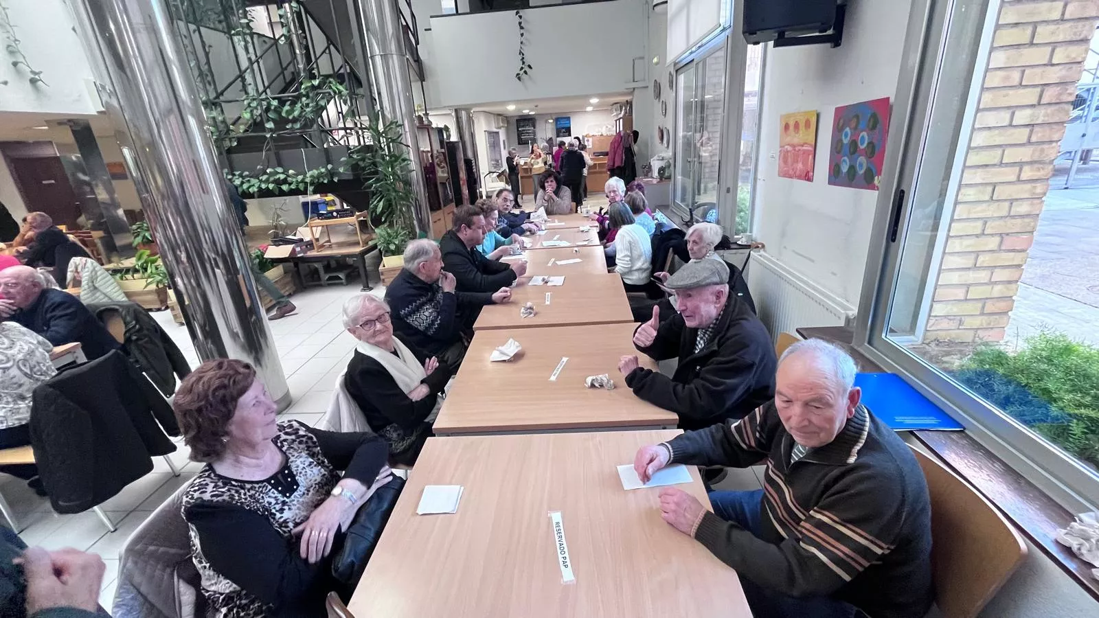 Celebración de Santa Águeda en el Hogar de Mayores del IASS de Huesca. Foto Mercedes Manterola