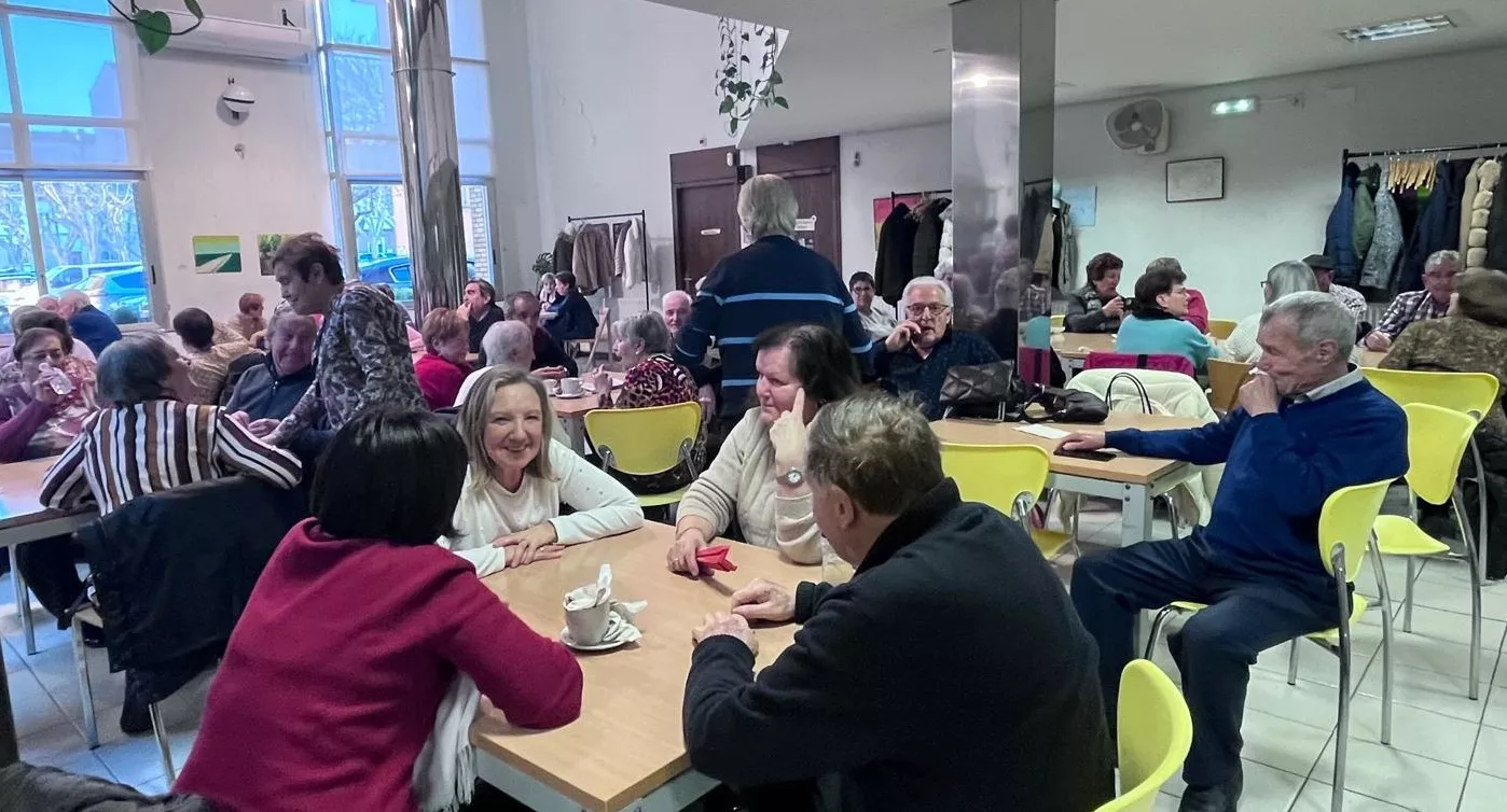 Celebración de Santa Águeda en el Hogar de Mayores del IASS de Huesca. Foto Mercedes Manterola