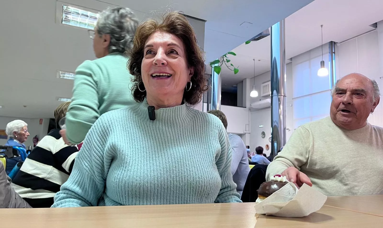 Celebración de Santa Águeda en el Hogar de Mayores del IASS de Huesca. Foto Mercedes Manterola